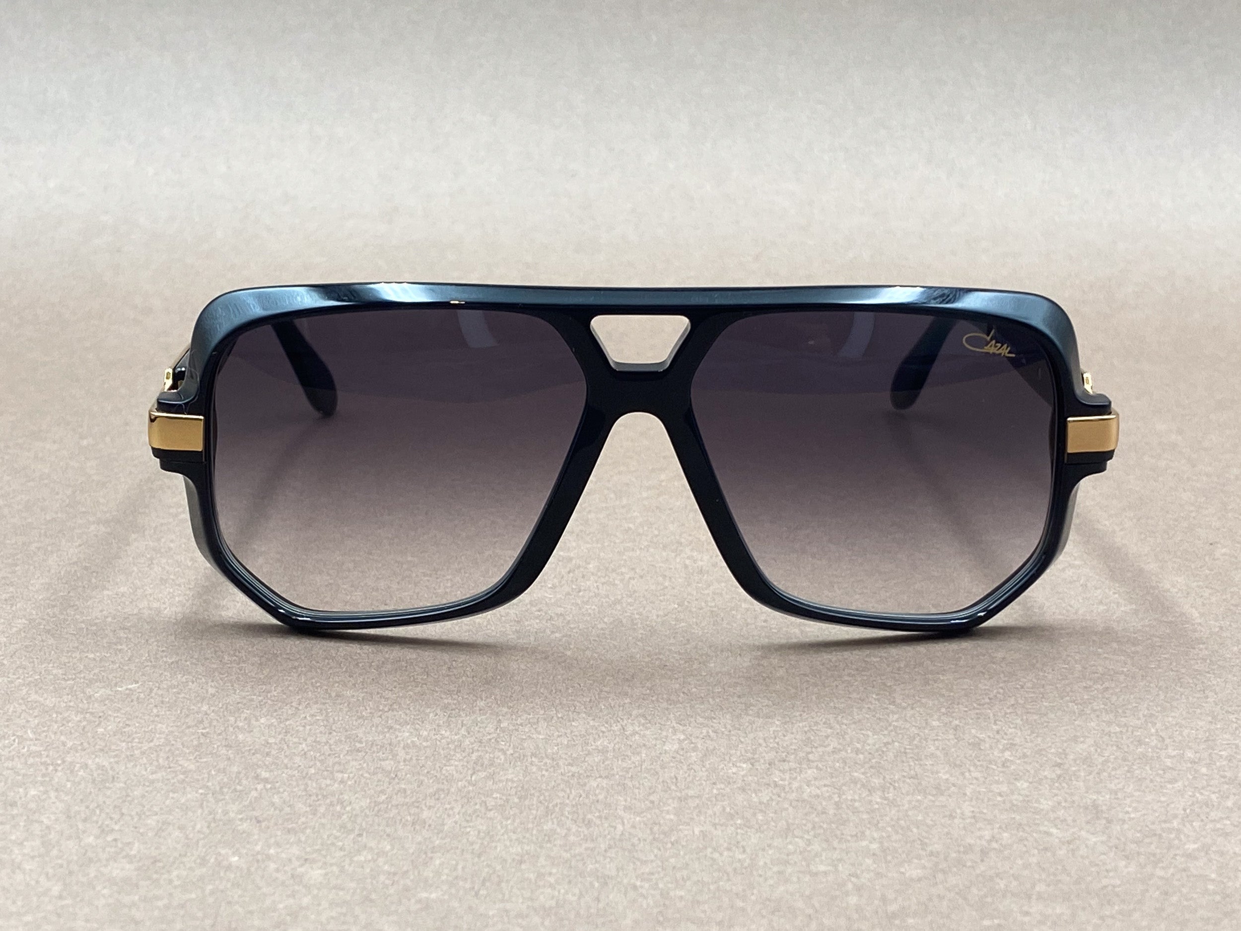 Cazal 627/3 sunglasses - black and gold – The House of Iconic Frames