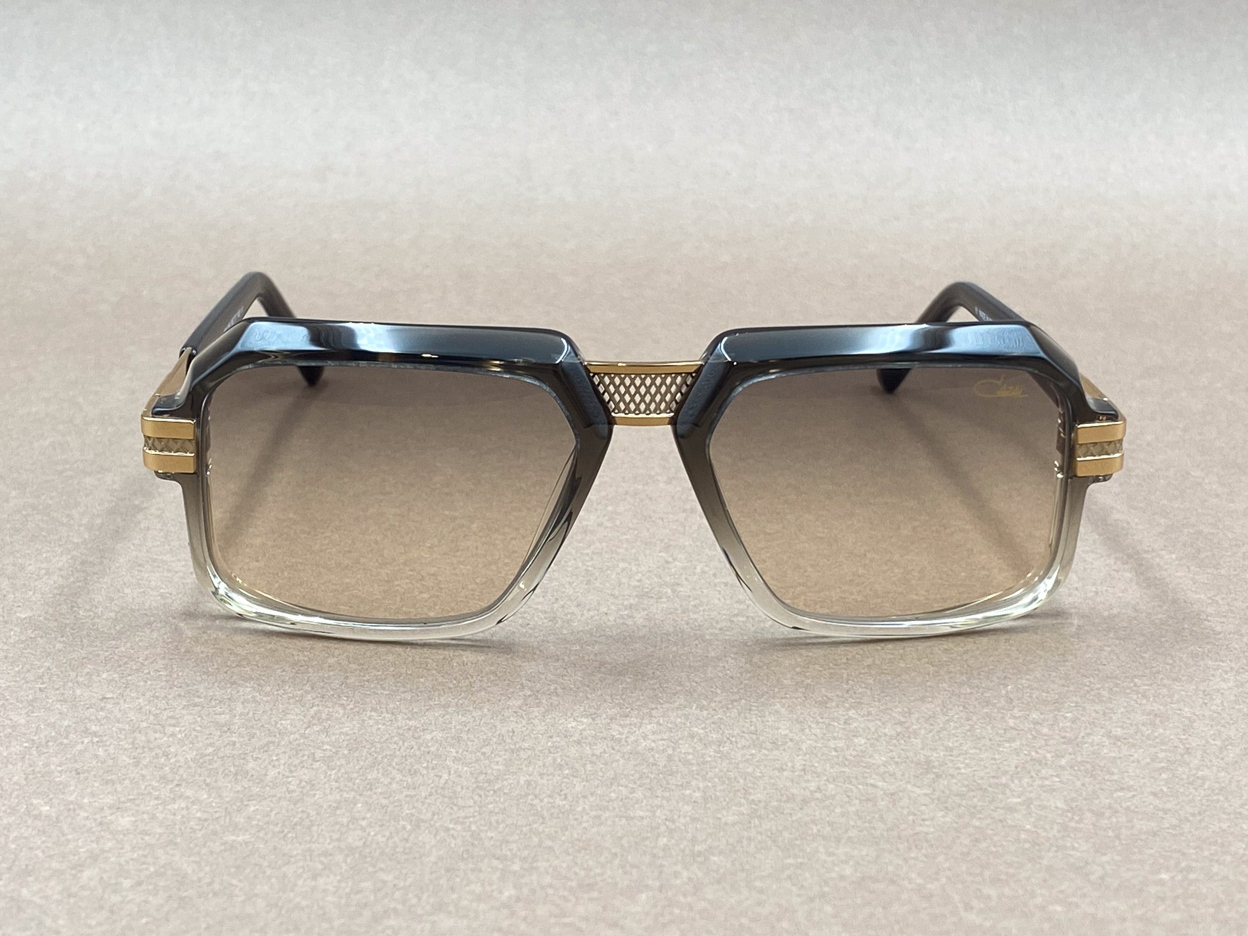 Cazal 8039 gold plated sunglasses - khaki and bicolor – The House