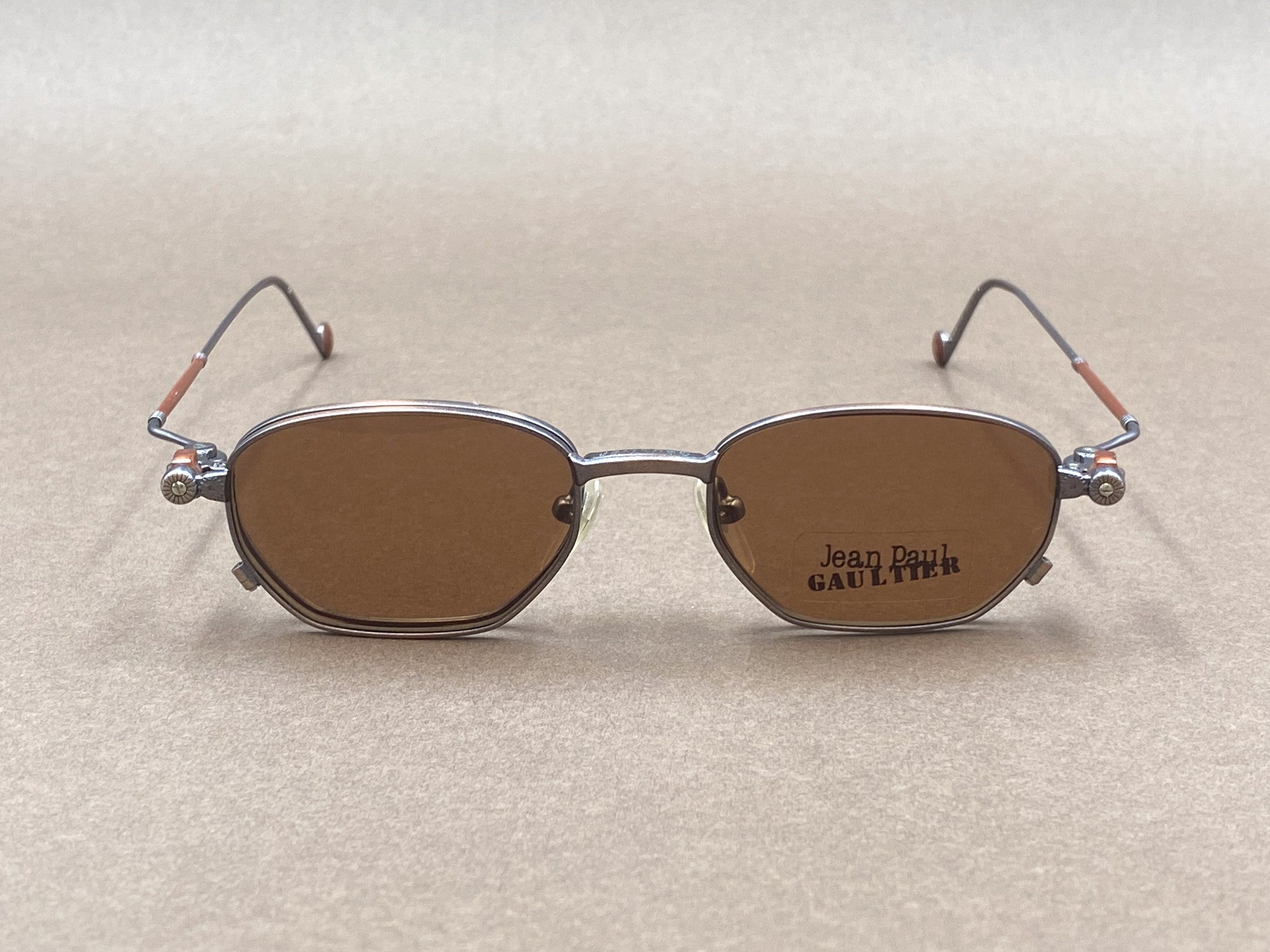 Jean Paul Gaultier 55-8107 90s clip on sunglasses – The House of