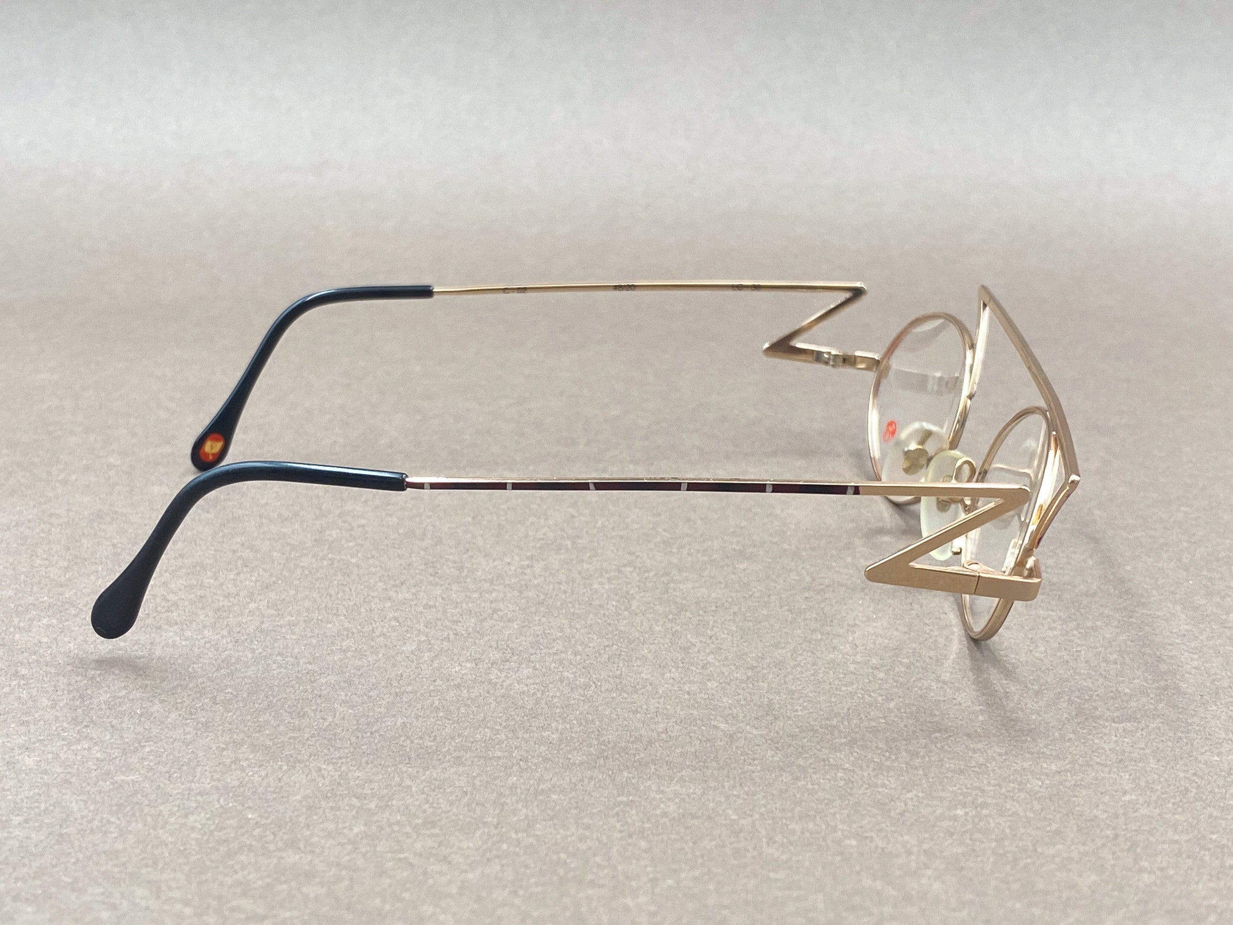 Casanova LC-30 90s vintage glasses - gold and purple