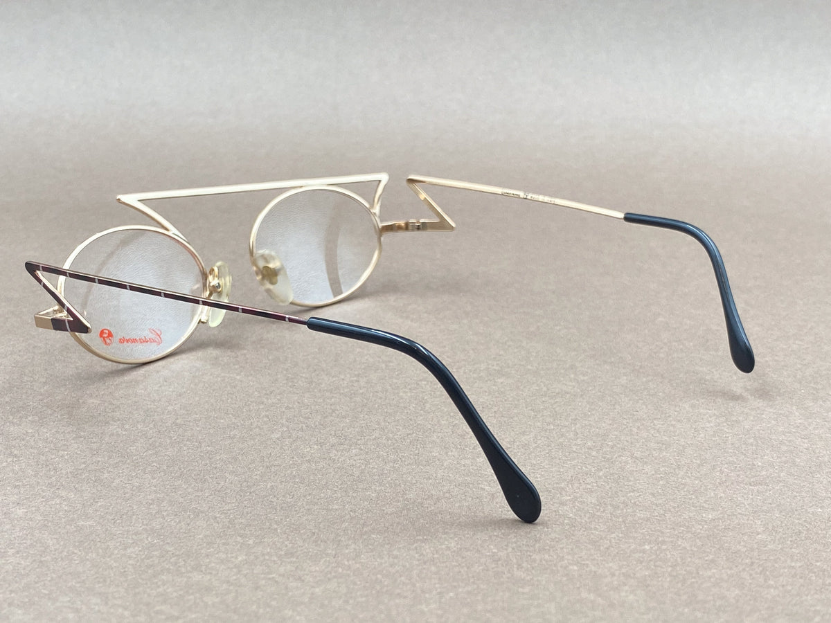 Casanova LC-30 90s vintage glasses - gold and purple