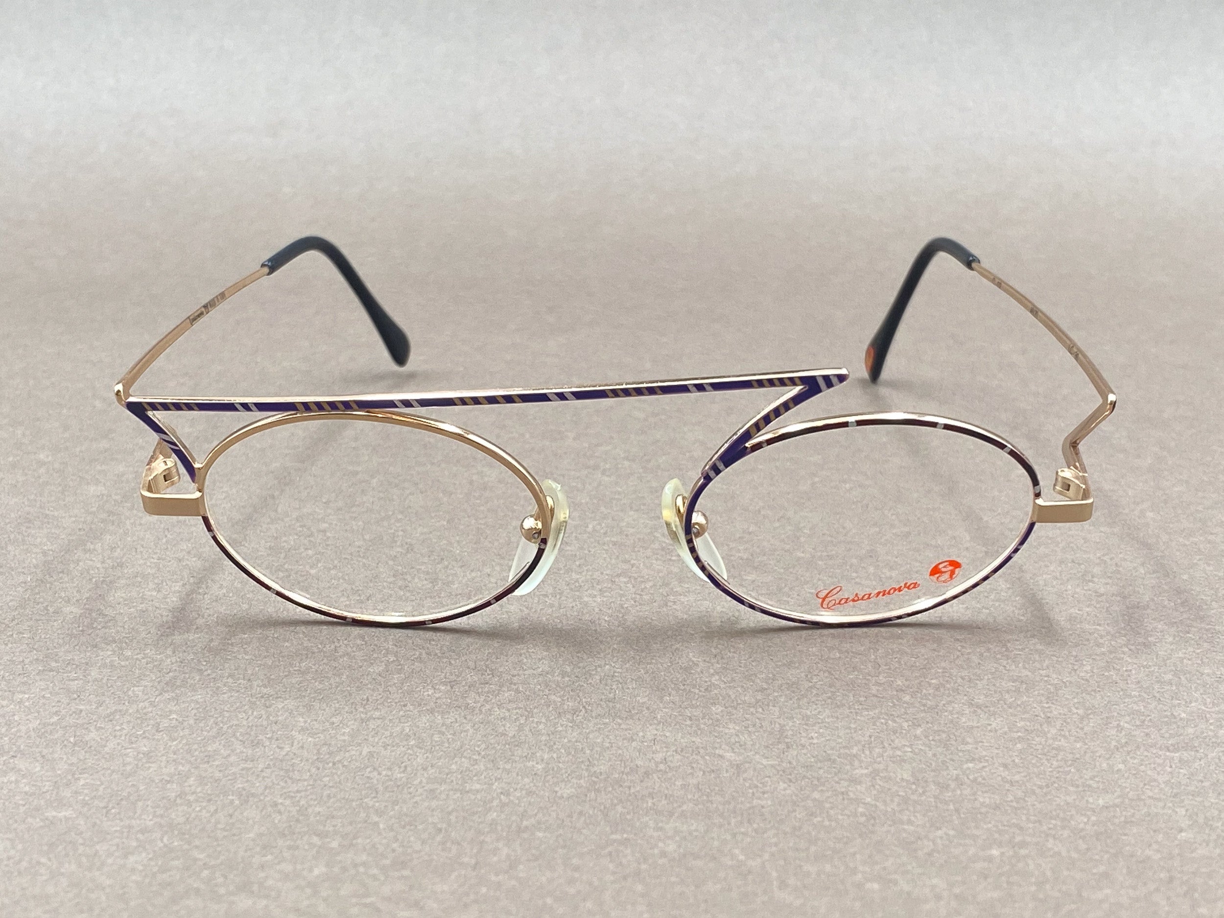 Casanova LC-30 90s vintage glasses - gold and purple