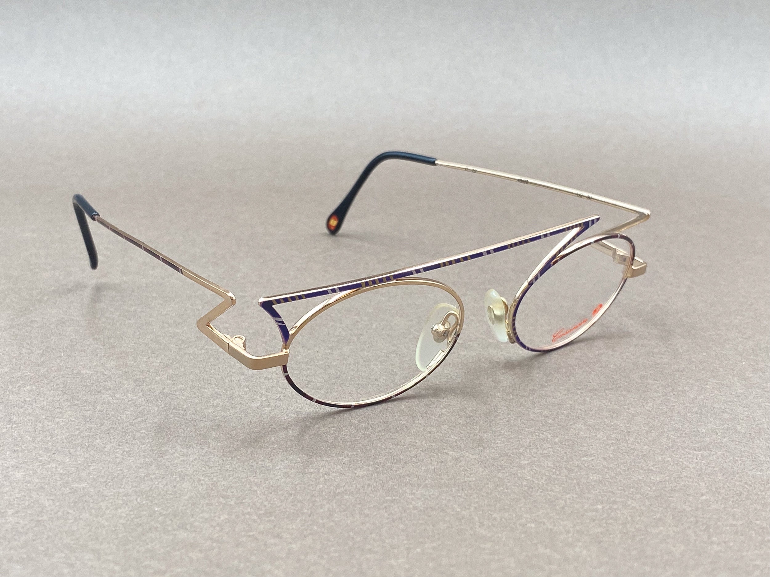 Casanova LC-30 90s vintage glasses - gold and purple