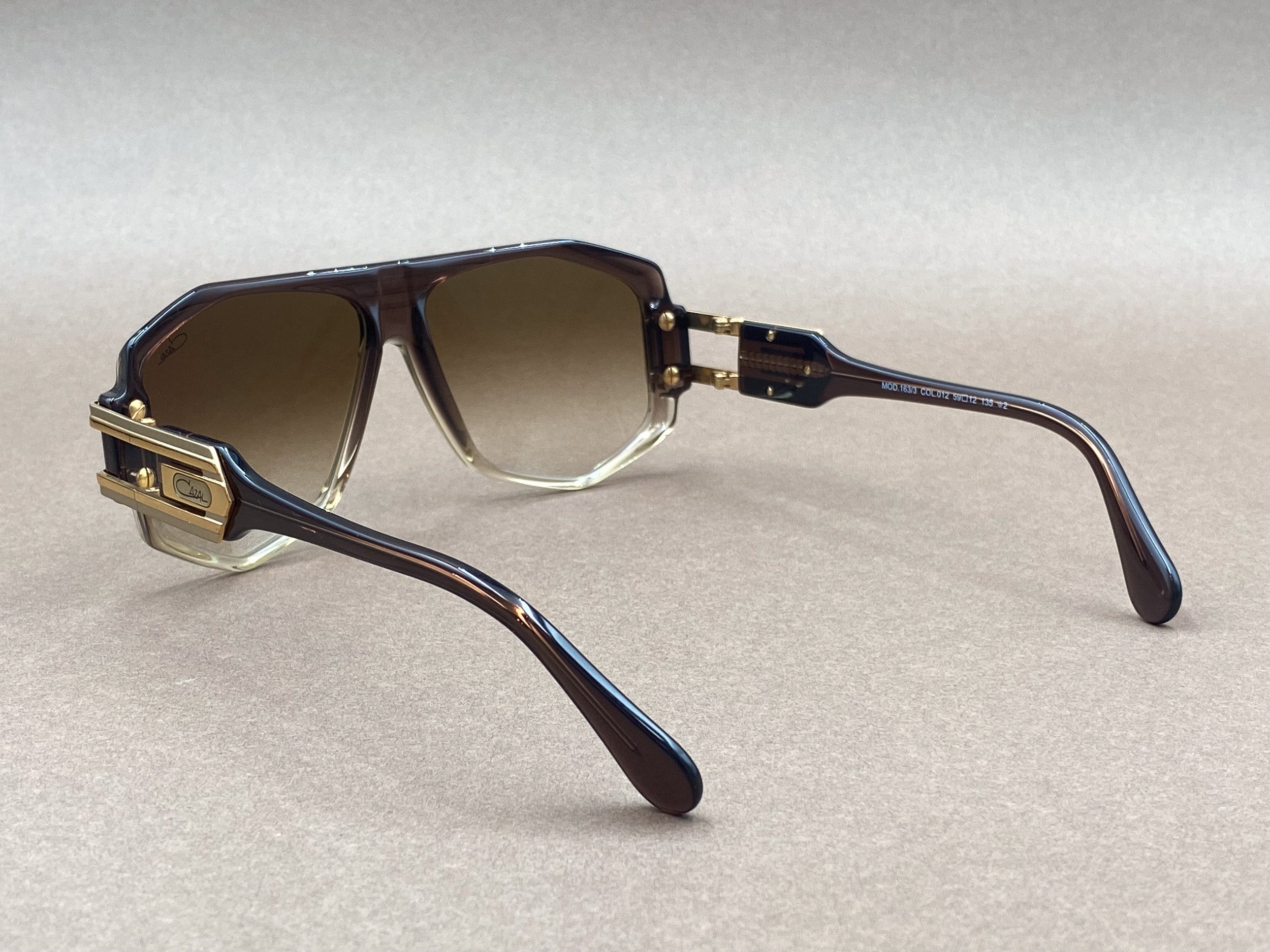 Cazal 163/3 gold plated sunglasses - brown