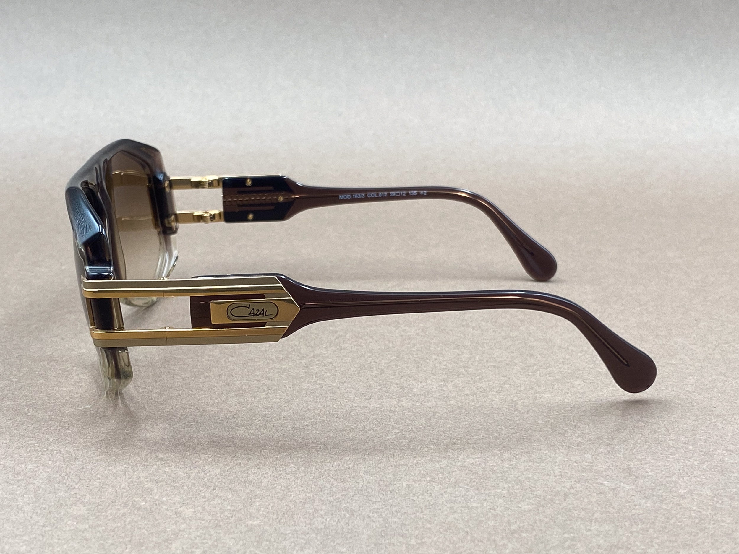Cazal 163/3 gold plated sunglasses - brown