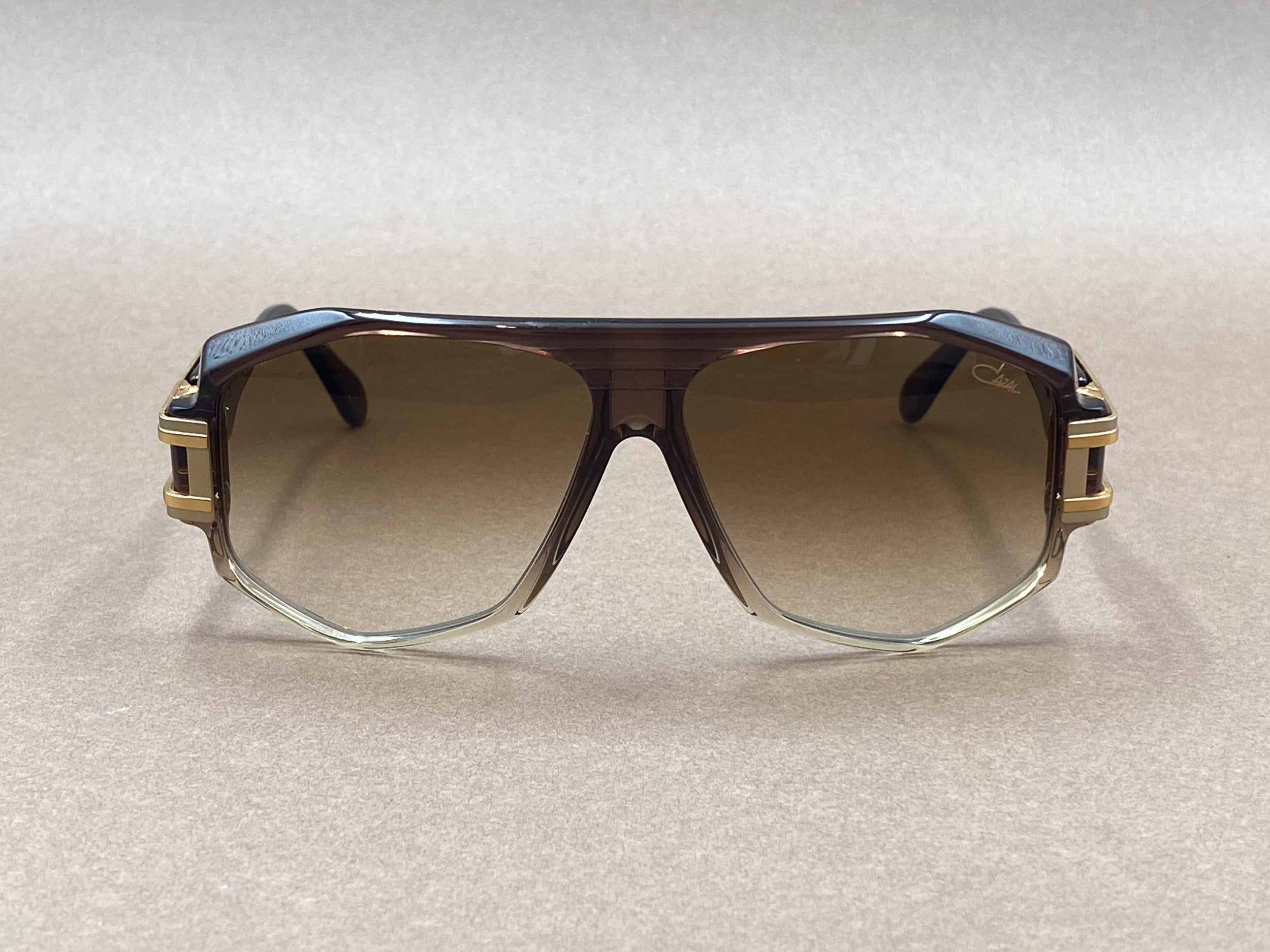 Cazal 163/3 gold plated sunglasses - brown
