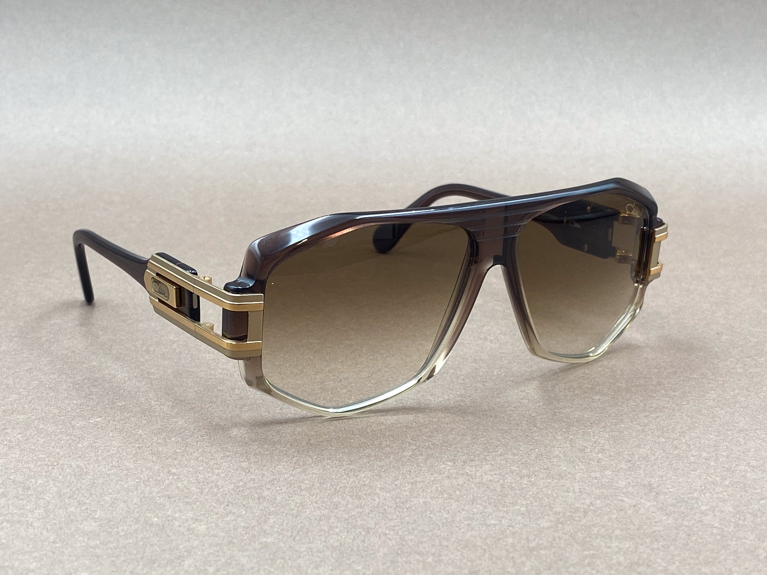 Cazal 163/3 gold plated sunglasses - brown