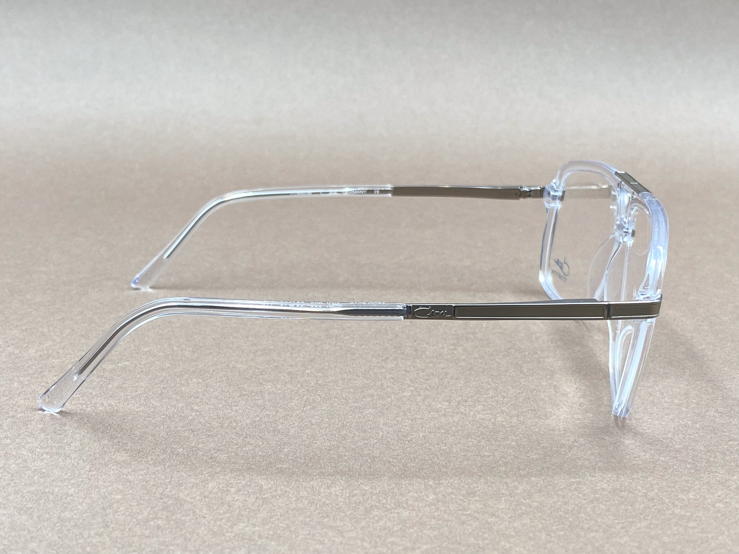Cazal 6018 titanium glasses - clear and silver
