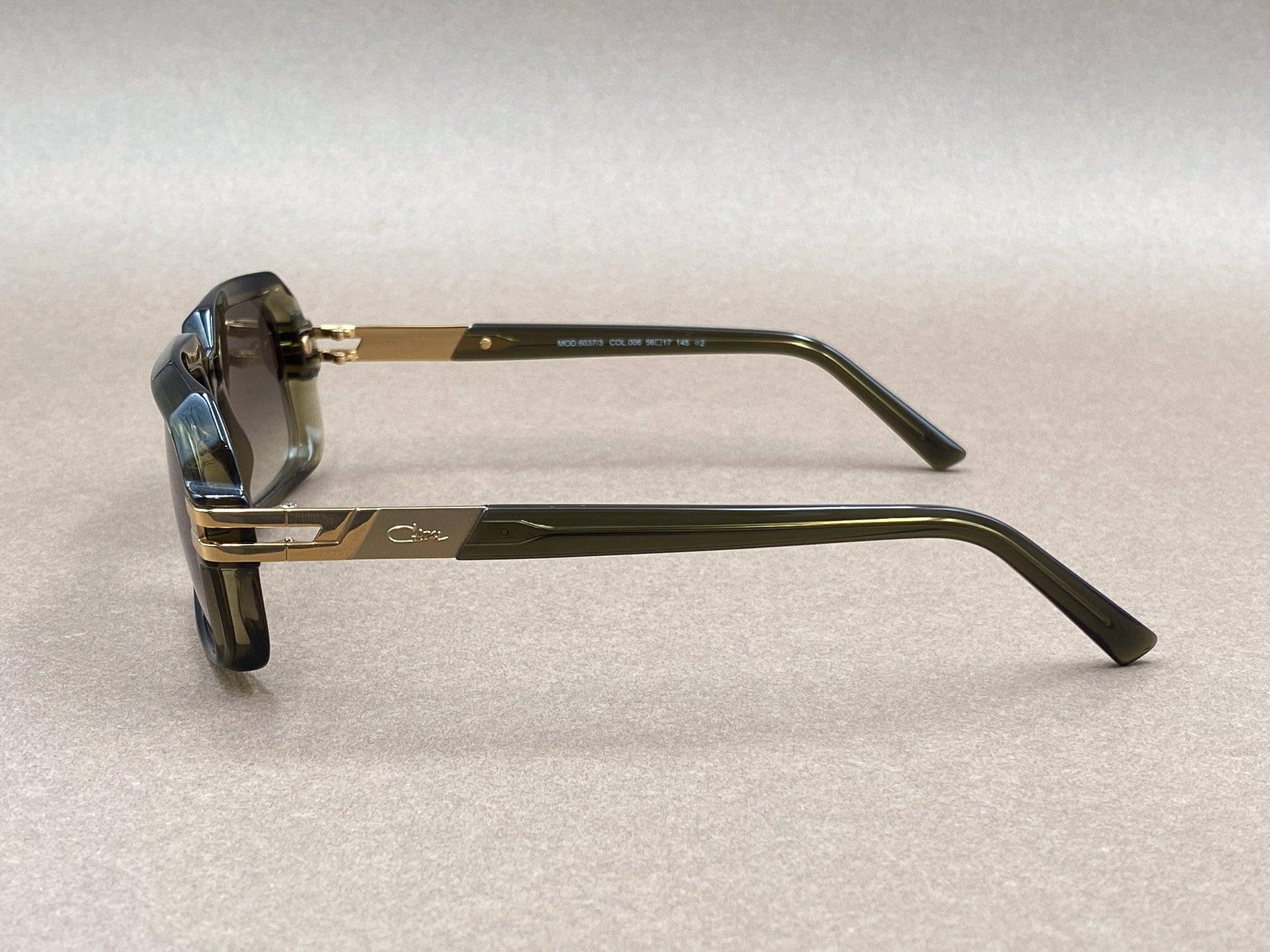 Cazal 6037/3 sunglasses - khaki and gold