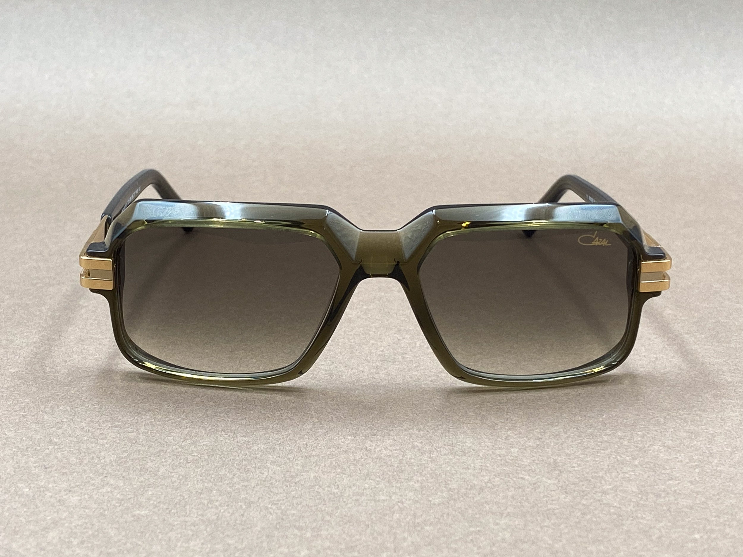 Cazal 6037/3 sunglasses - khaki and gold – The House of Iconic Frames