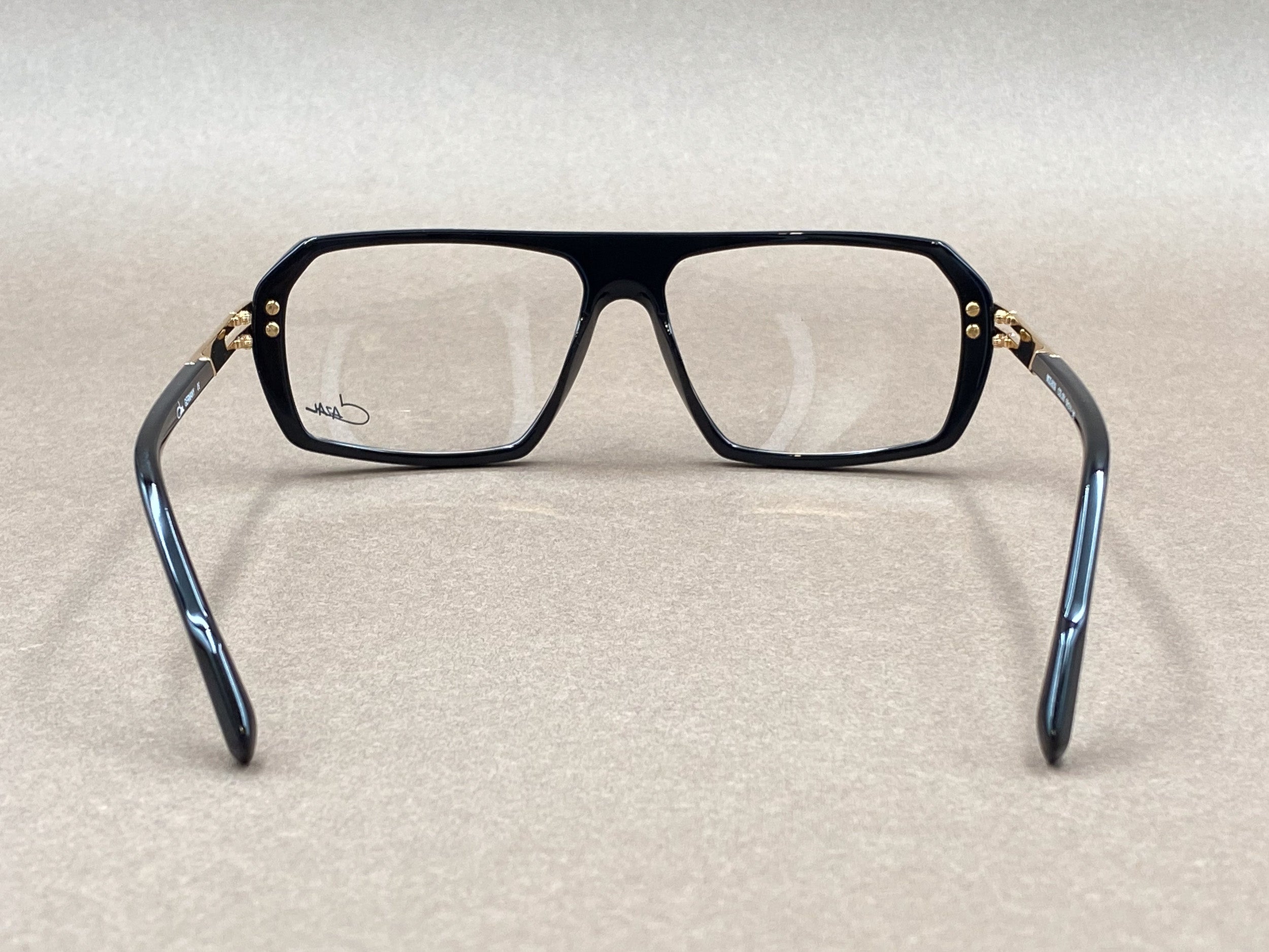 Cazal 6039 glasses - black and gold