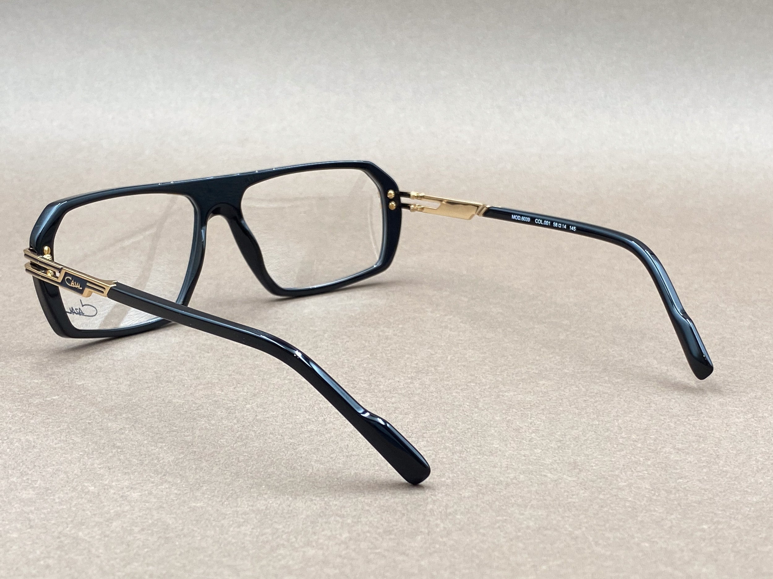 Cazal 6039 glasses - black and gold