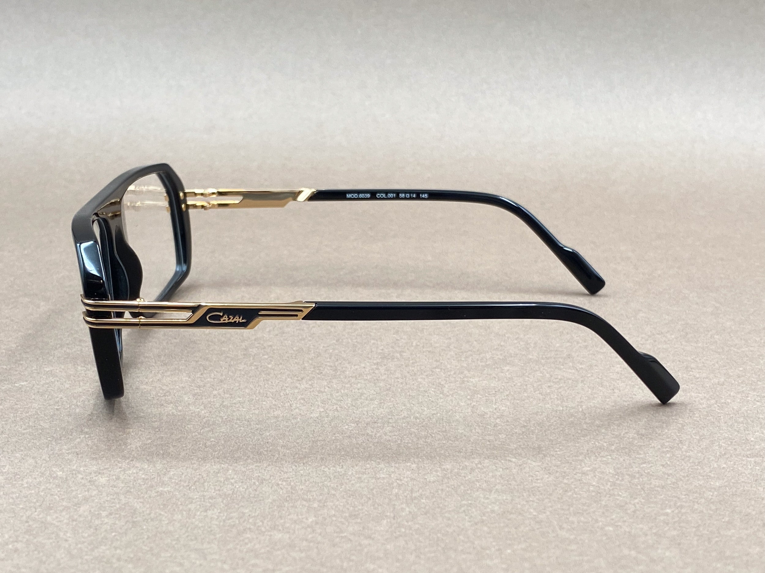 Cazal 6039 glasses - black and gold