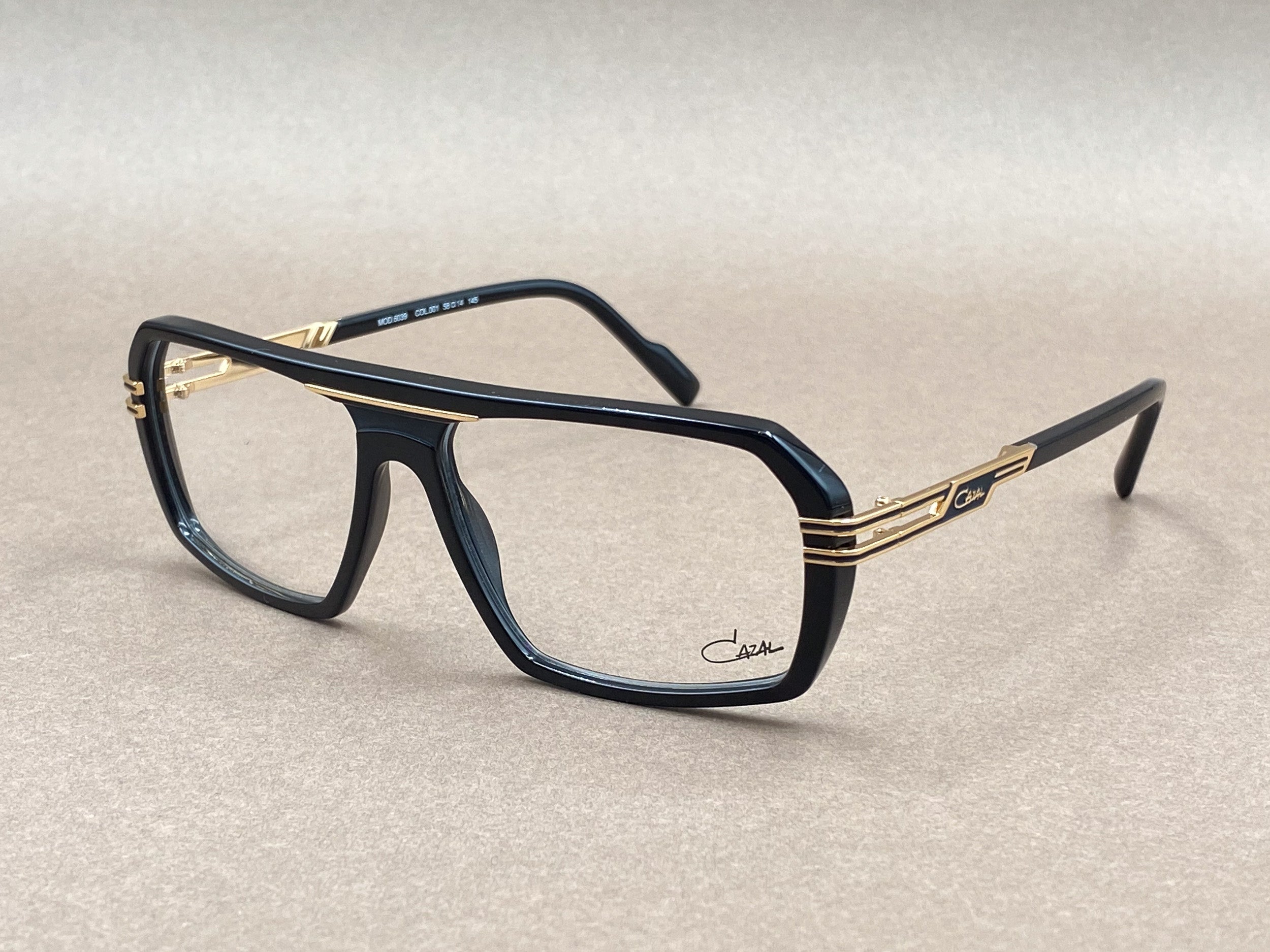 Cazal 6039 glasses - black and gold