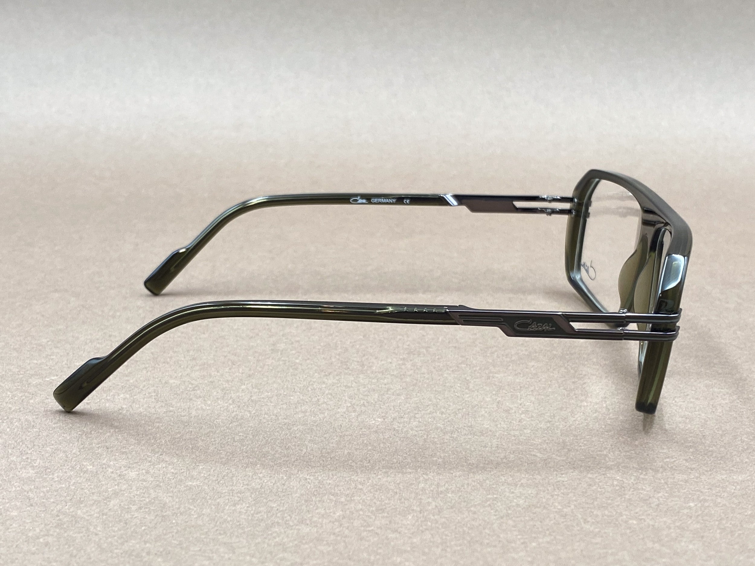 Cazal 6039 glasses - khaki and gunmetal