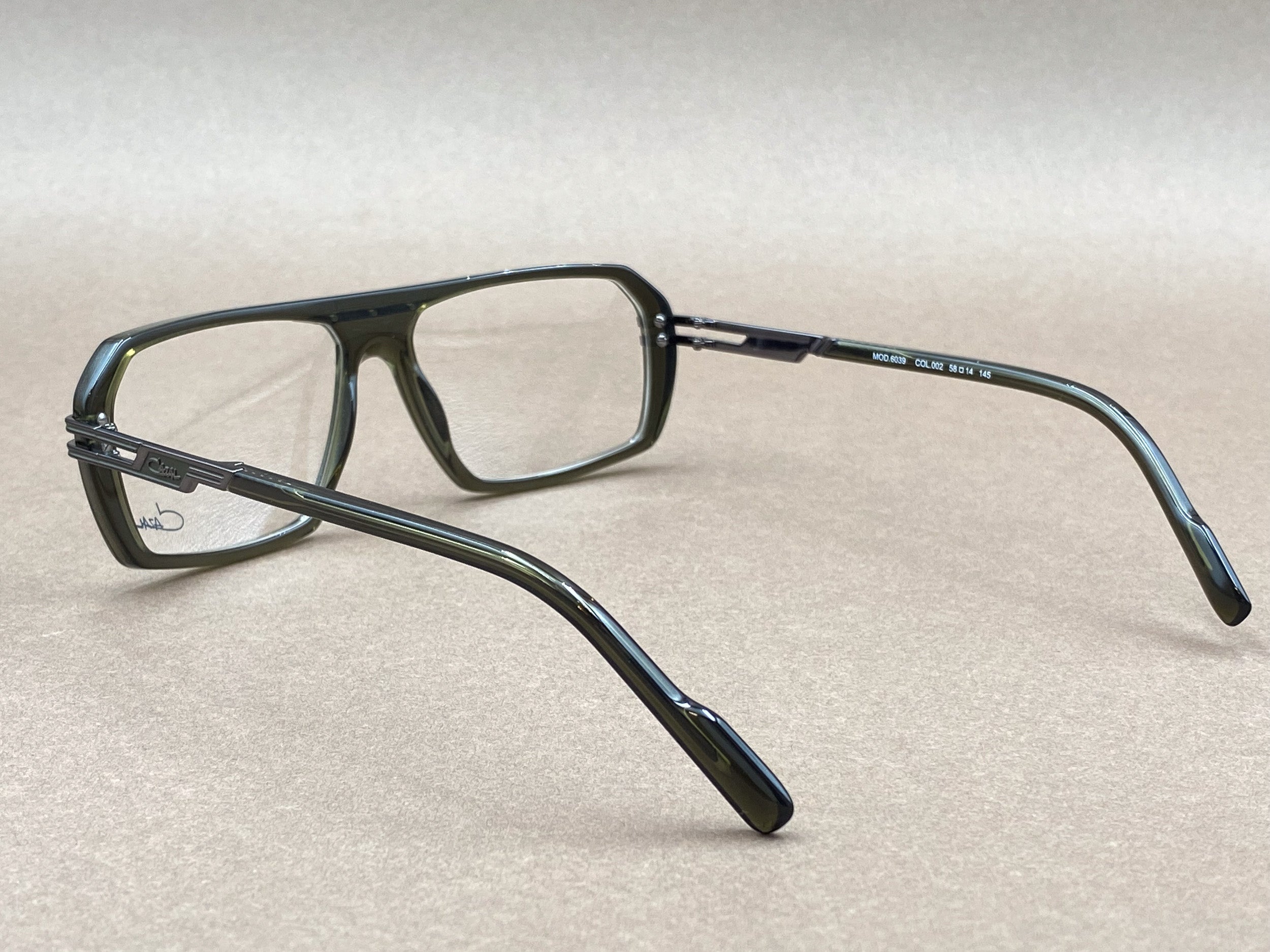 Cazal 6039 glasses - khaki and gunmetal