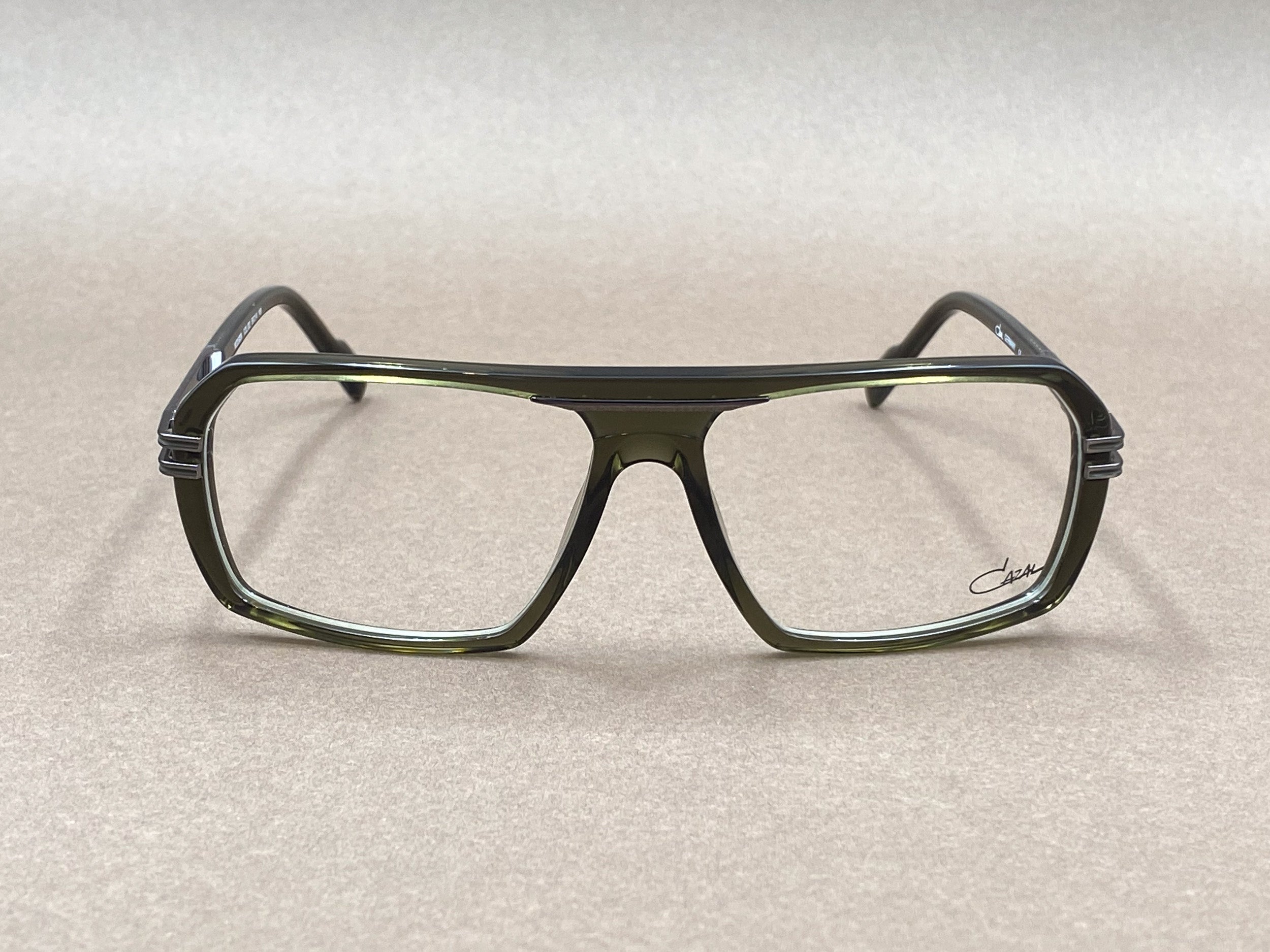 Cazal 6039 glasses - khaki and gunmetal