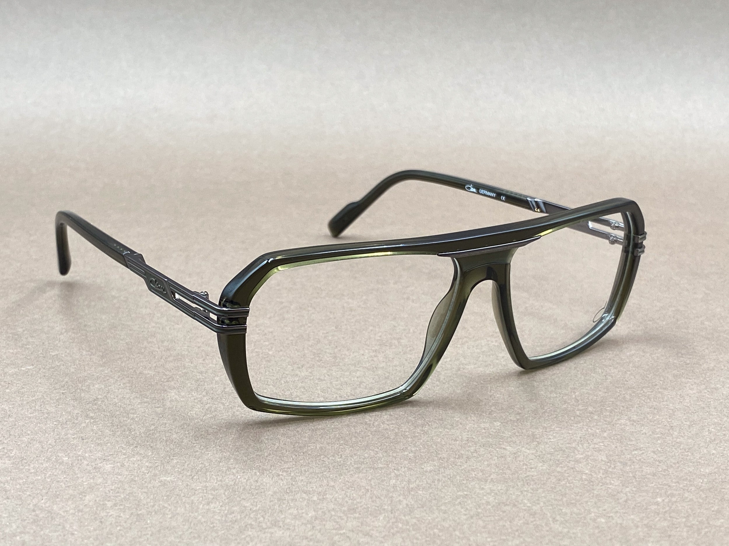 Cazal 6039 glasses - khaki and gunmetal