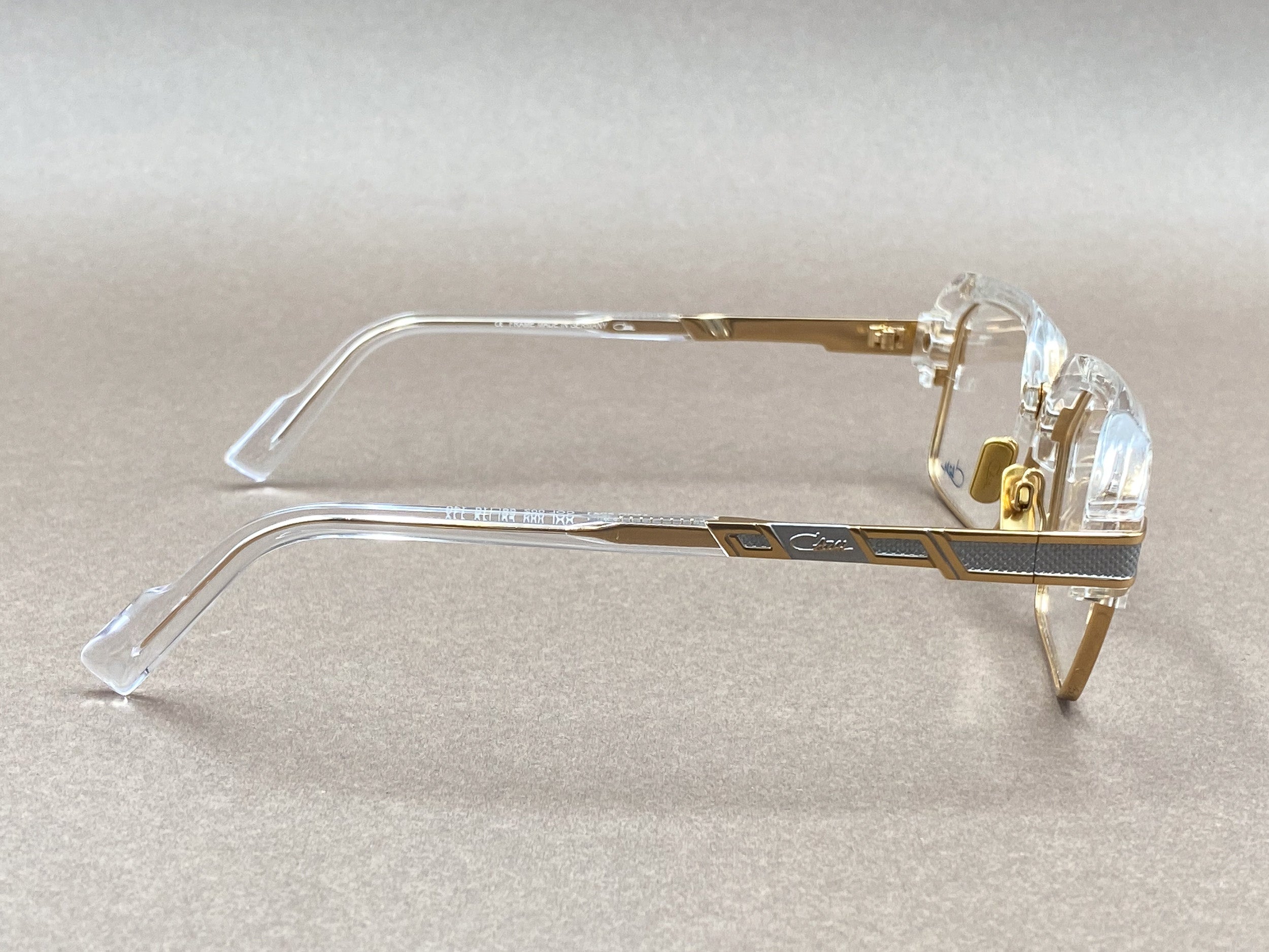 Cazal 6041 glasses - clear and gold