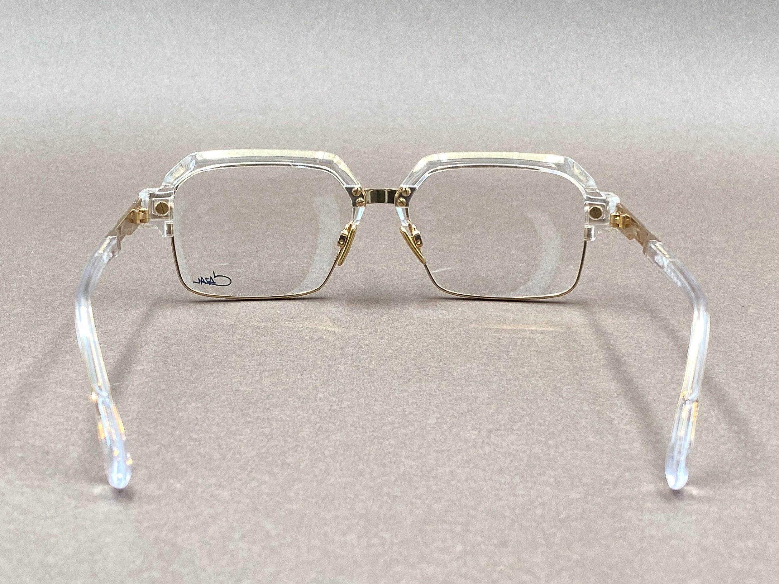 Cazal 6041 glasses - clear and gold