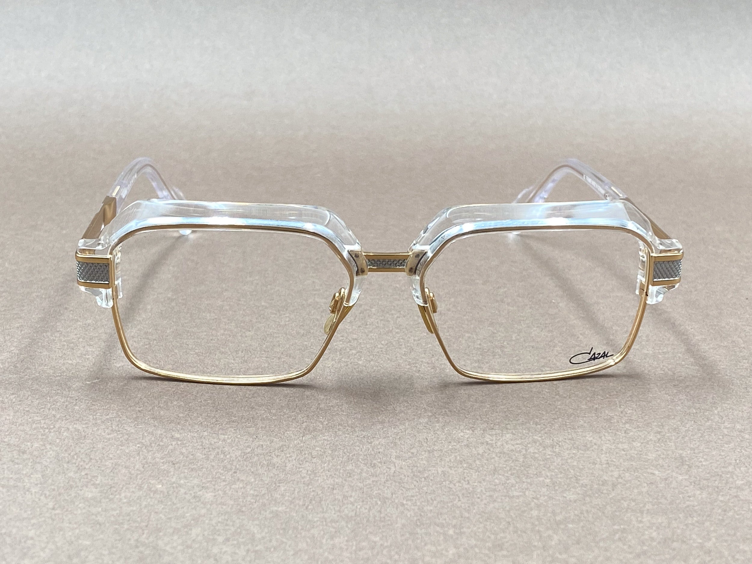 Cazal 6041 glasses - clear and gold