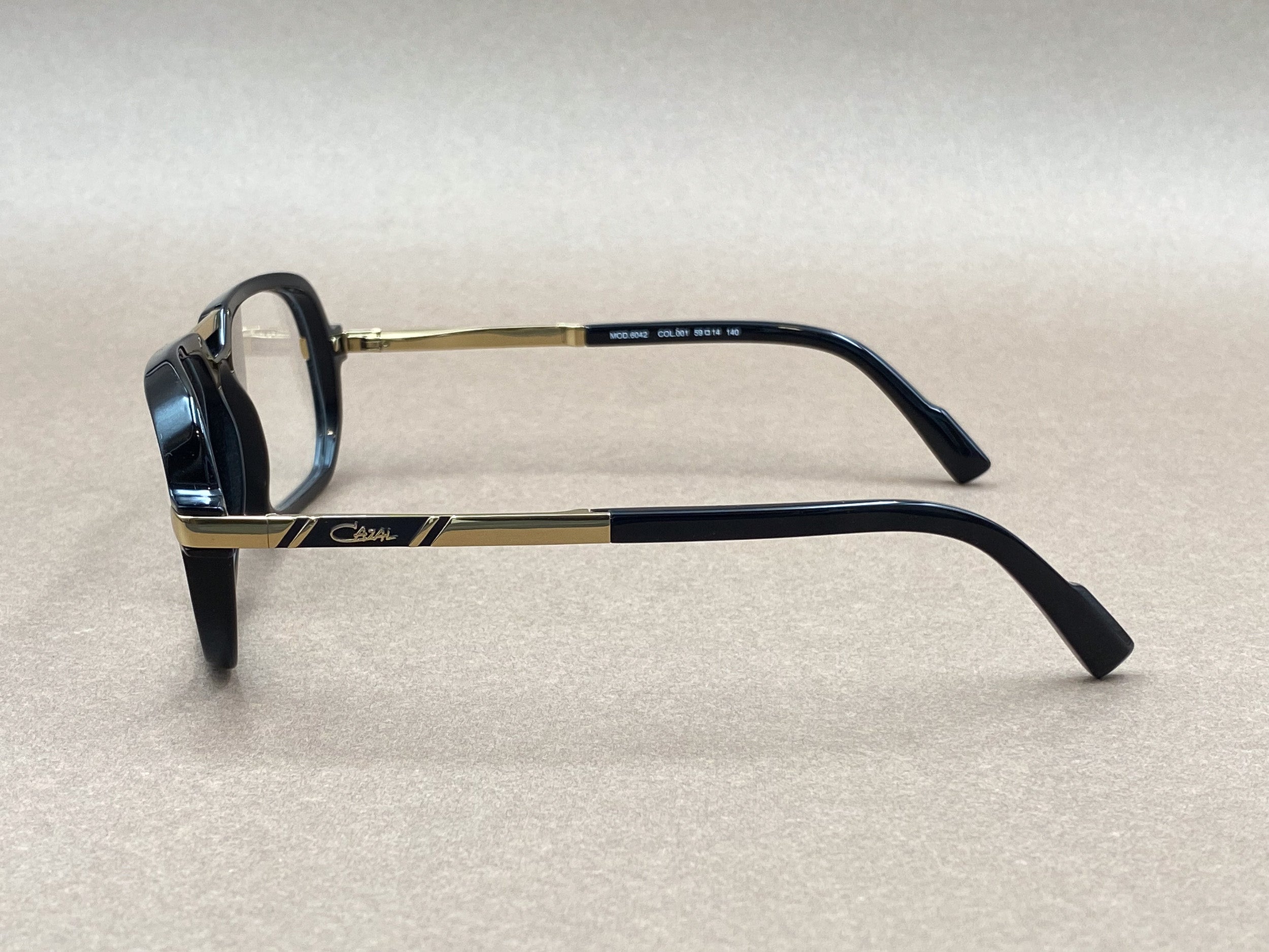 Cazal 6042 glasses - black and gold
