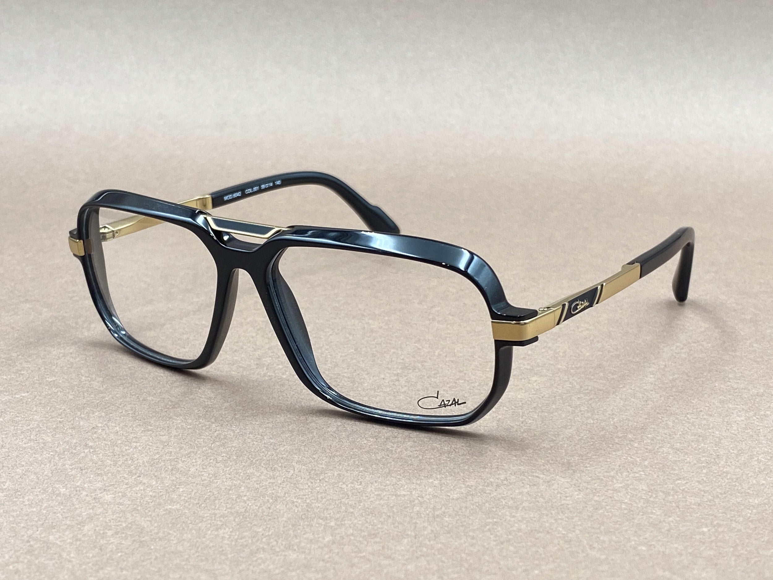 Cazal 6042 glasses - black and gold