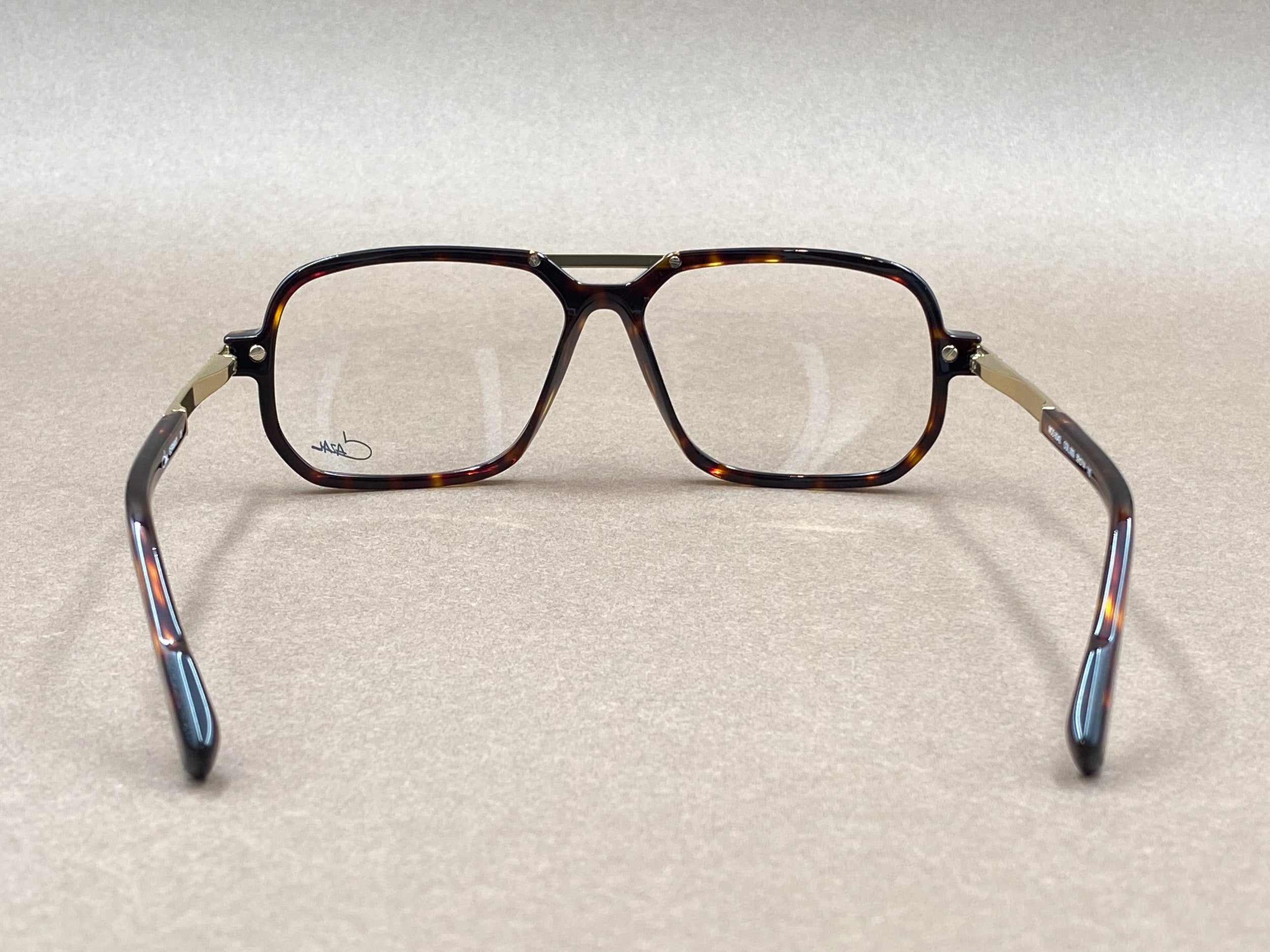 Cazal 6042 glasses - brown and gold