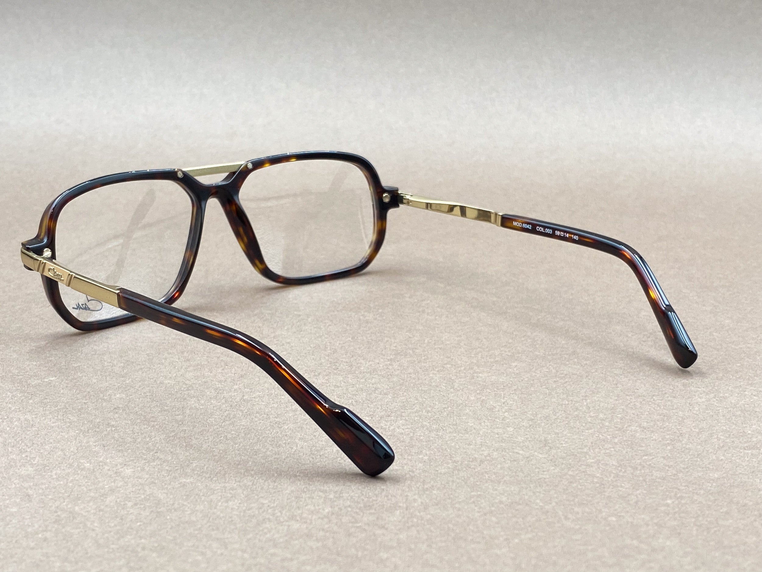 Cazal 6042 glasses - brown and gold