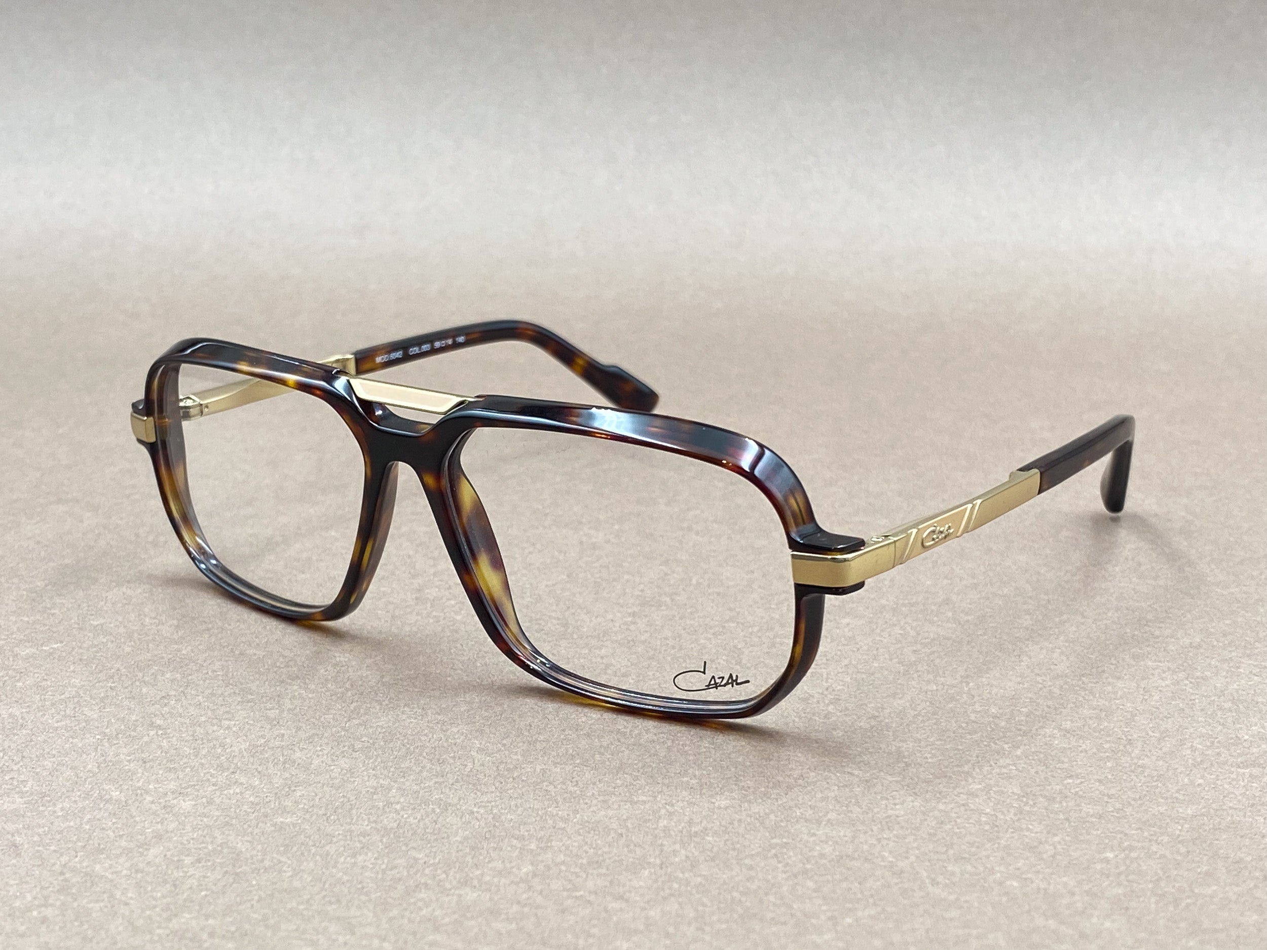 Cazal 6042 glasses - brown and gold