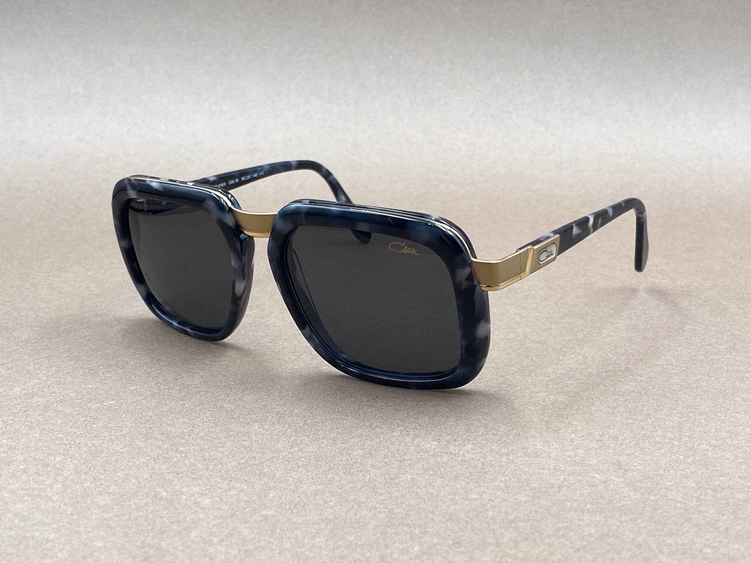 Cazal 616/3 sunglasses - gray tortoise and gold