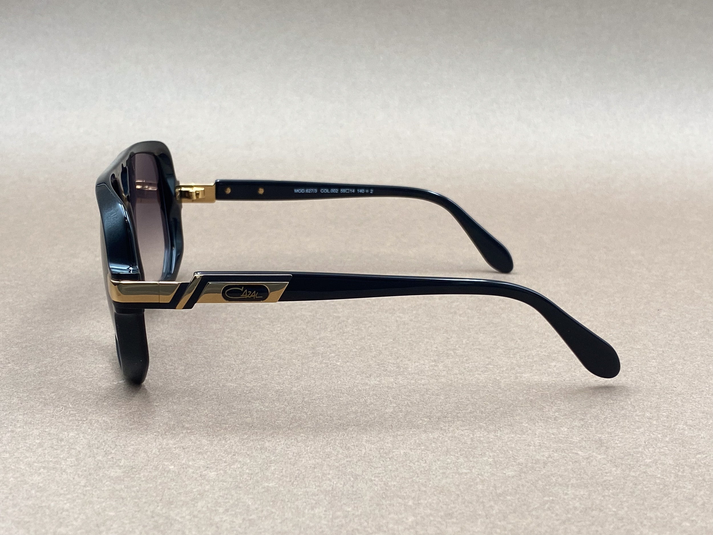 Cazal 627/3 sunglasses - black and gold – The House of Iconic Frames