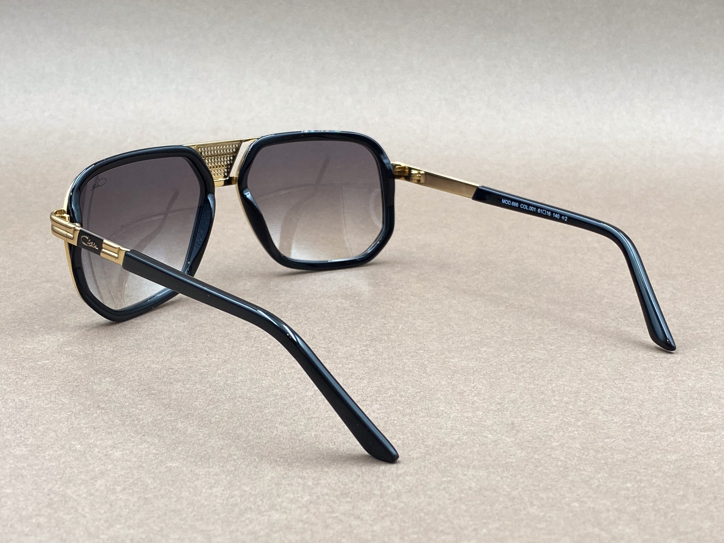 Cazal 666 sunglasses - black and gold – The House of Iconic Frames