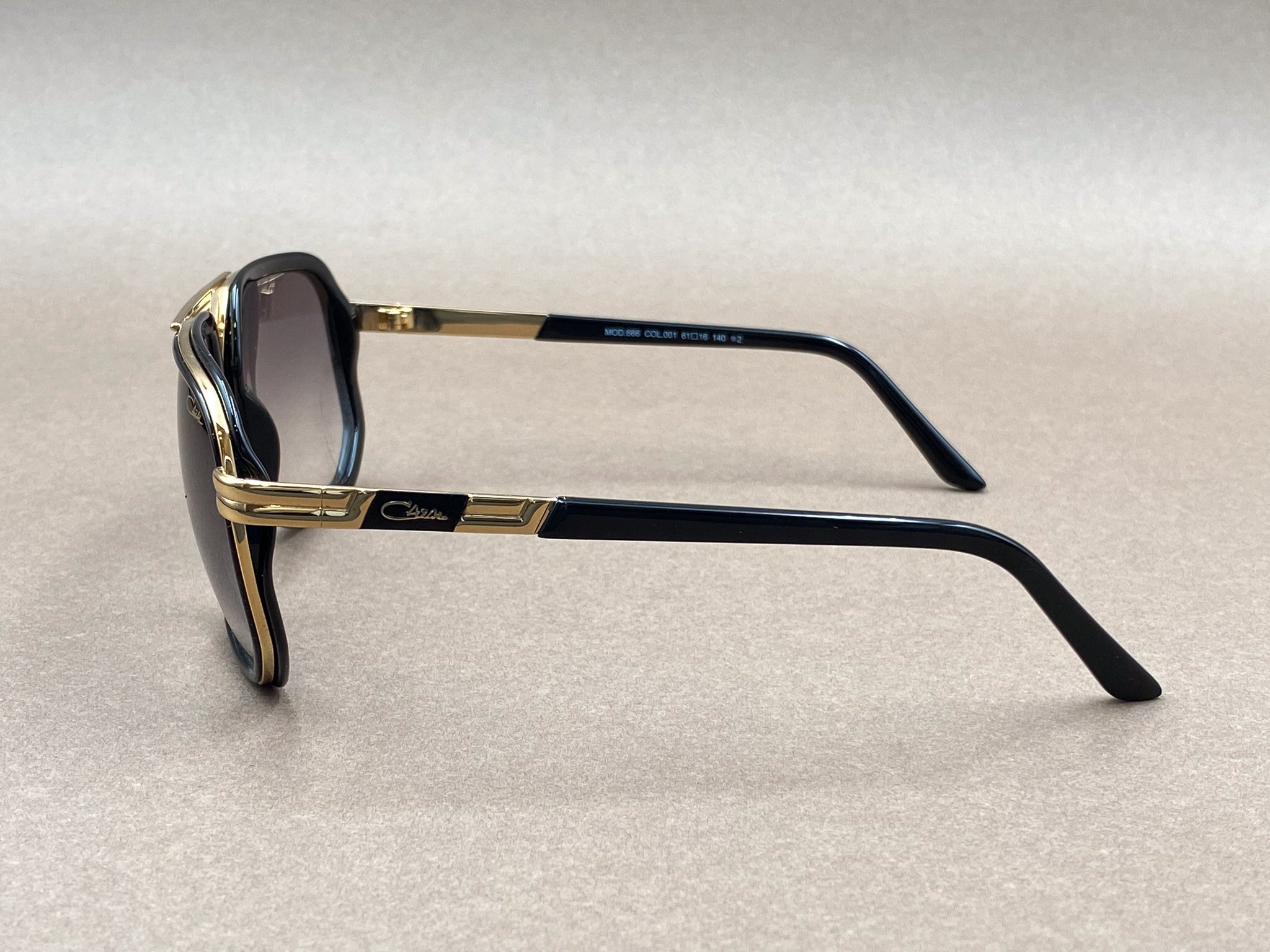 Cazal 666 sunglasses - black and gold – The House of Iconic Frames