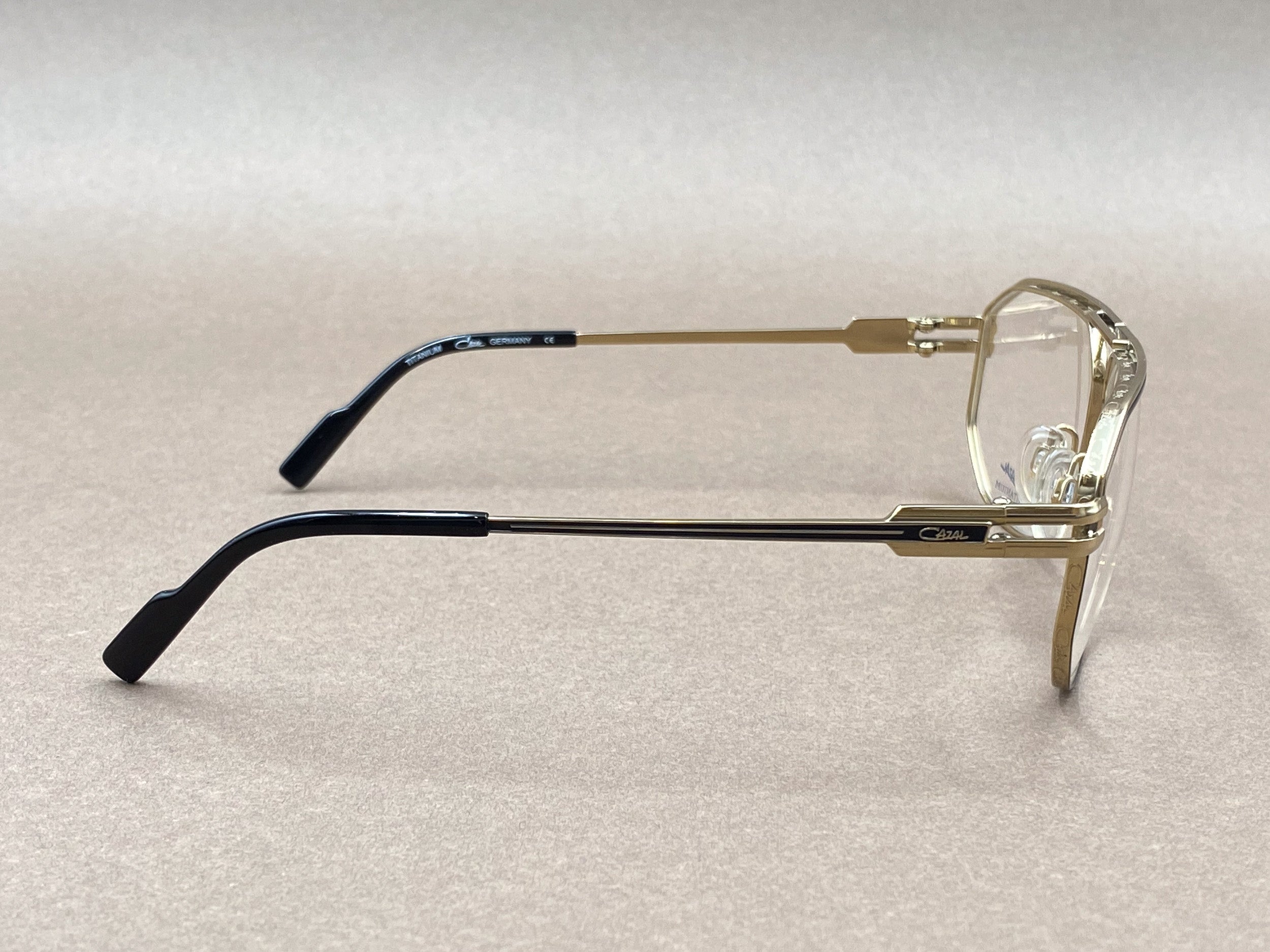 Cazal 7115 titanium glasses - black and gold