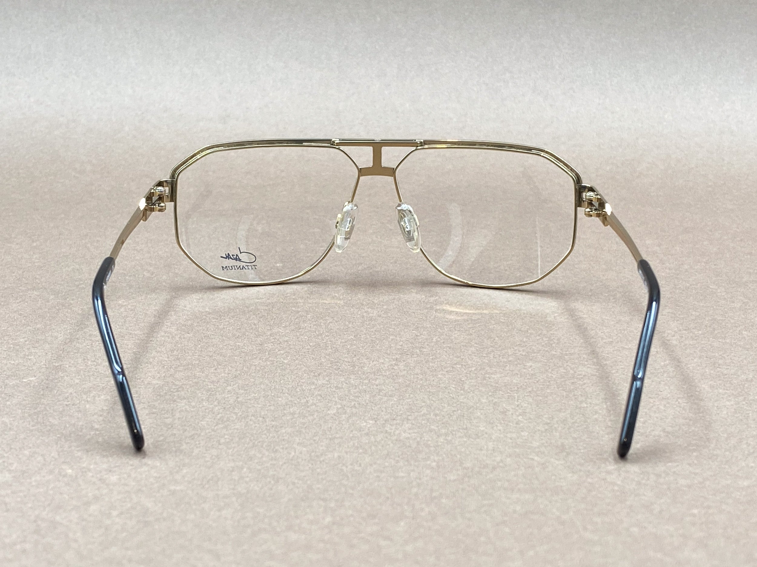 Cazal 7115 titanium glasses - black and gold