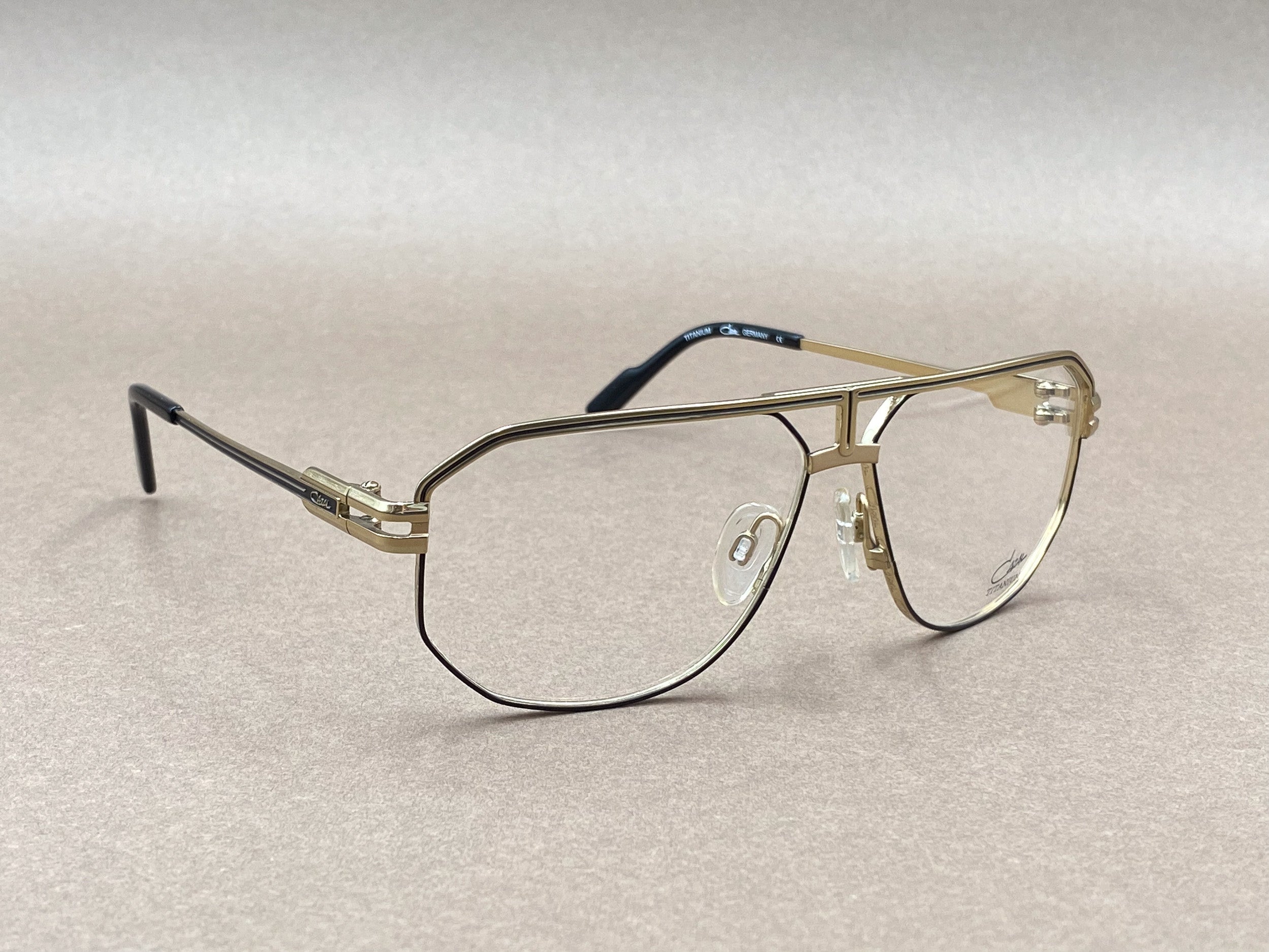 Cazal 7115 titanium glasses - black and gold