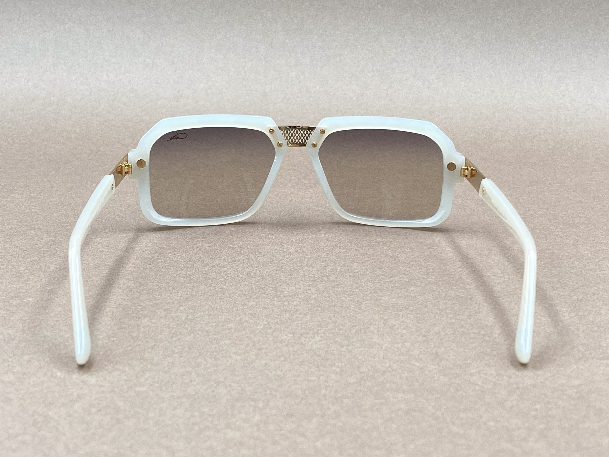 Cazal 8039 gold plated sunglasses - flint gray and bicolour