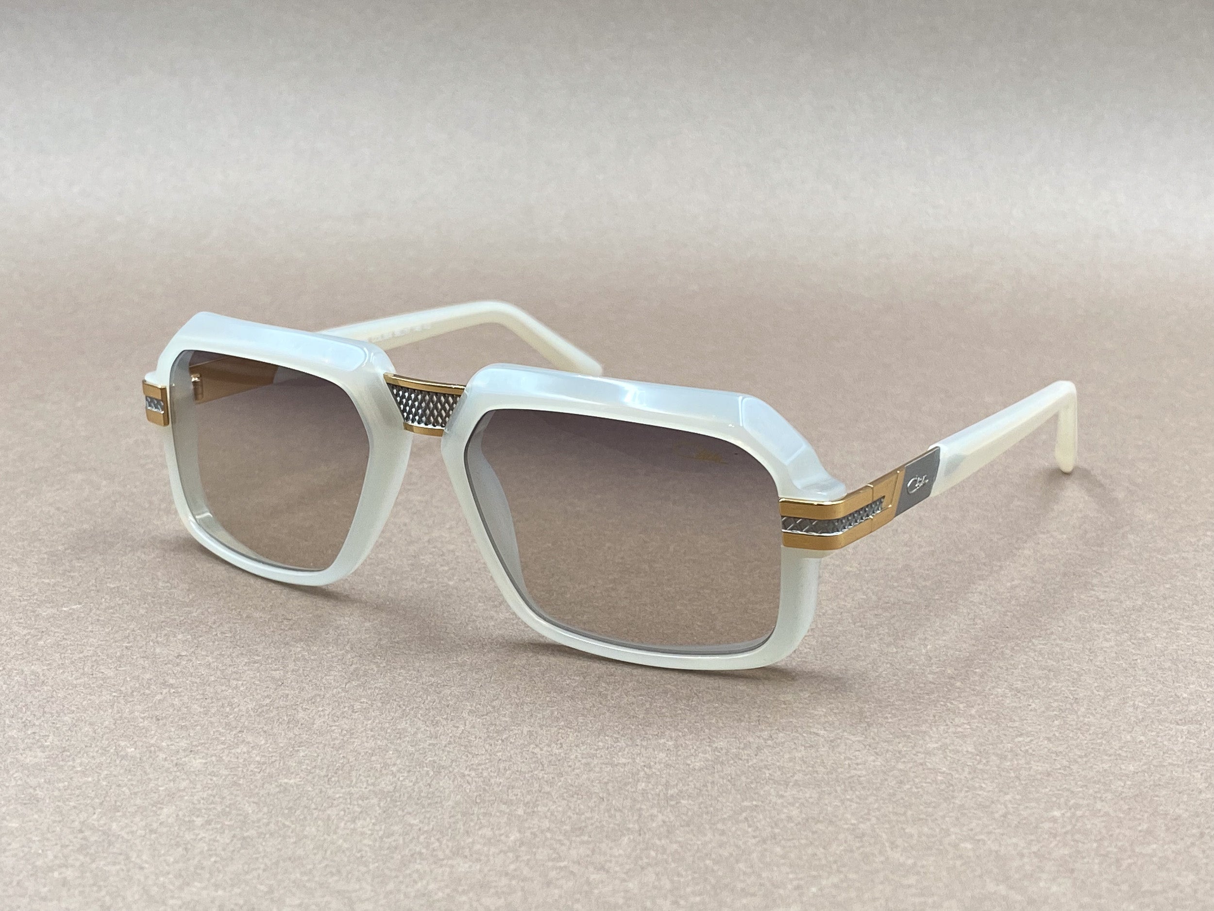 Cazal 8039 gold plated sunglasses - flint gray and bicolour