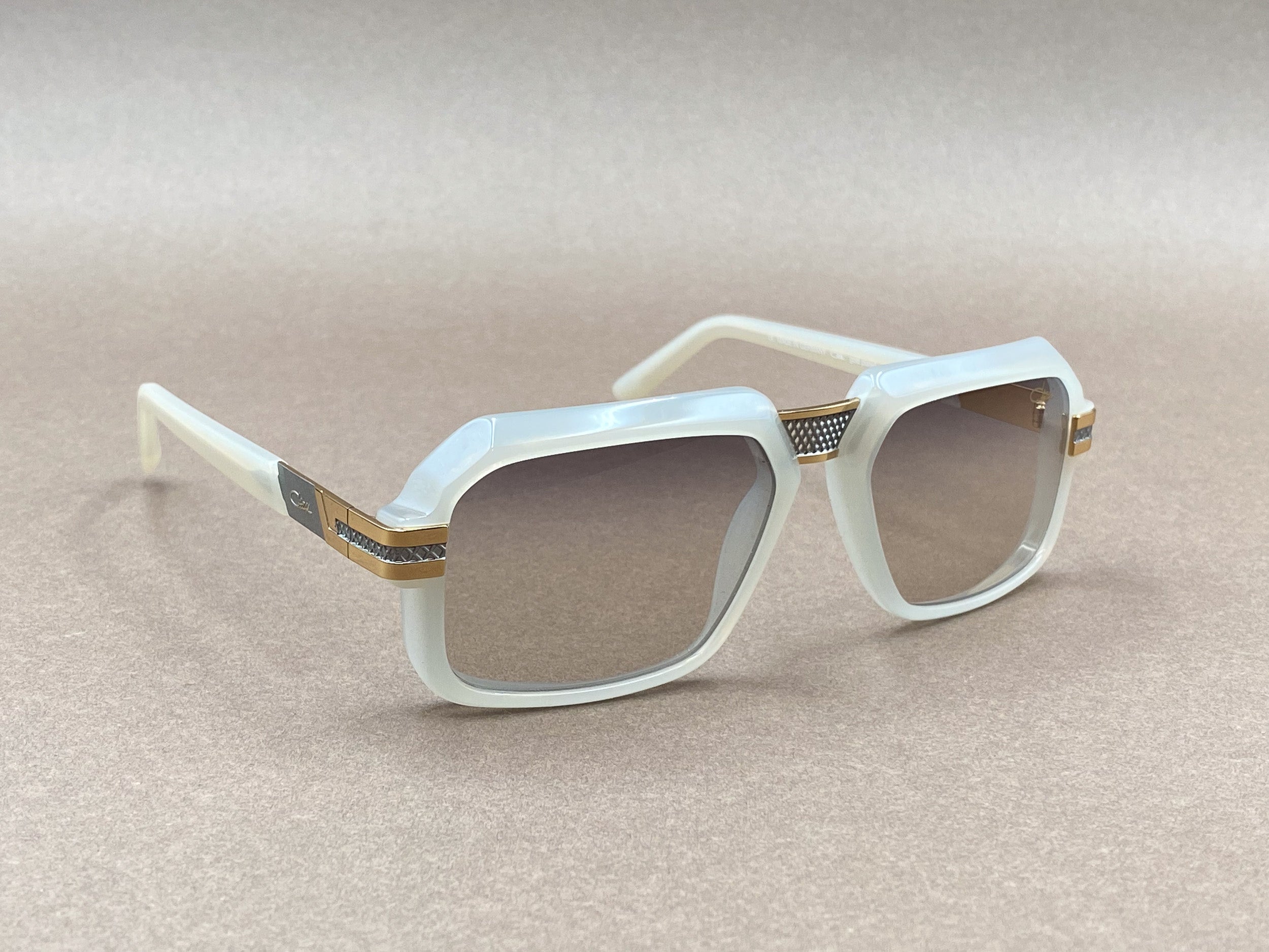 Cazal 8039 gold plated sunglasses - flint gray and bicolour