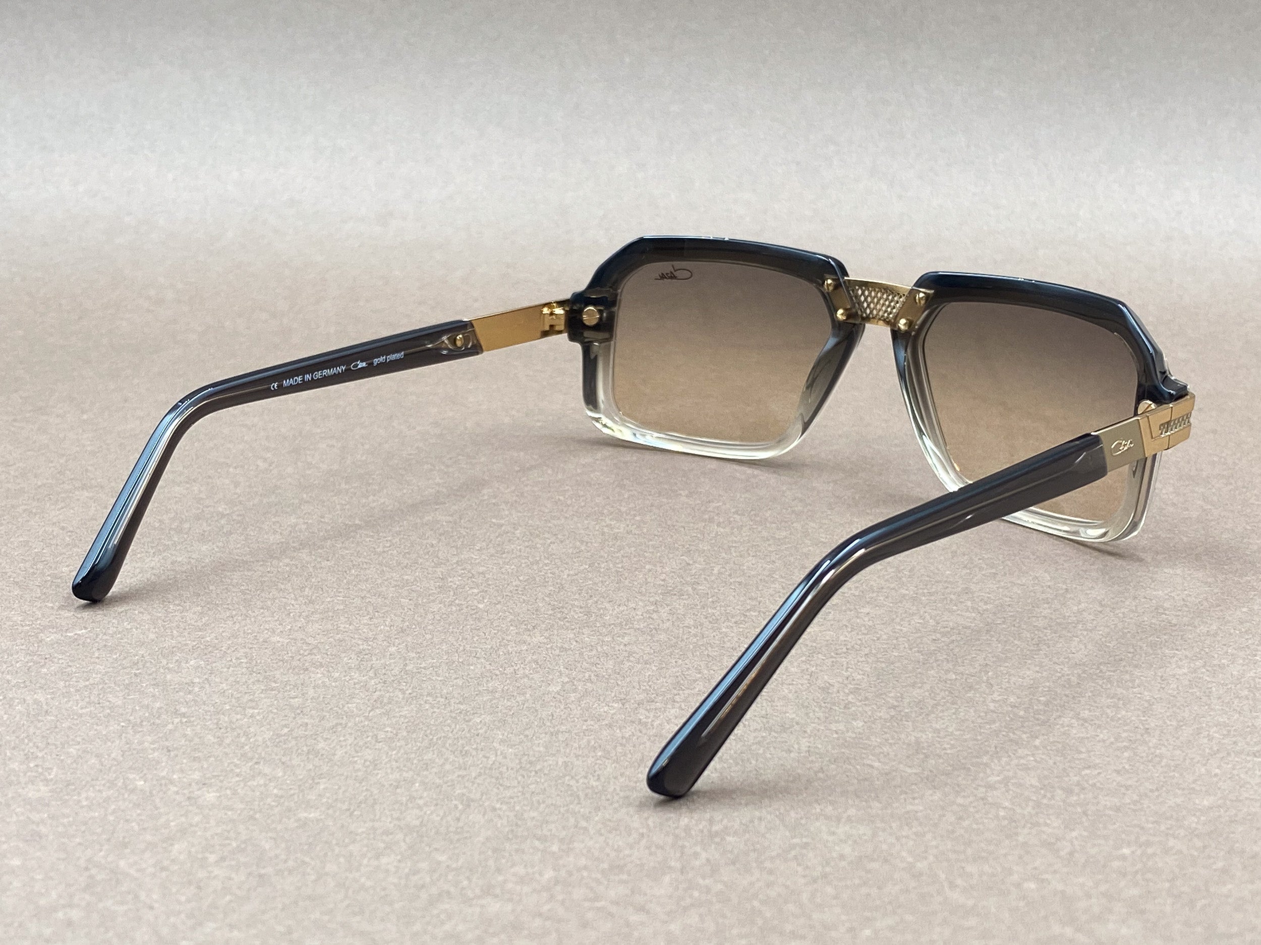 Cazal 8039 gold plated sunglasses - khaki and bicolor – The House