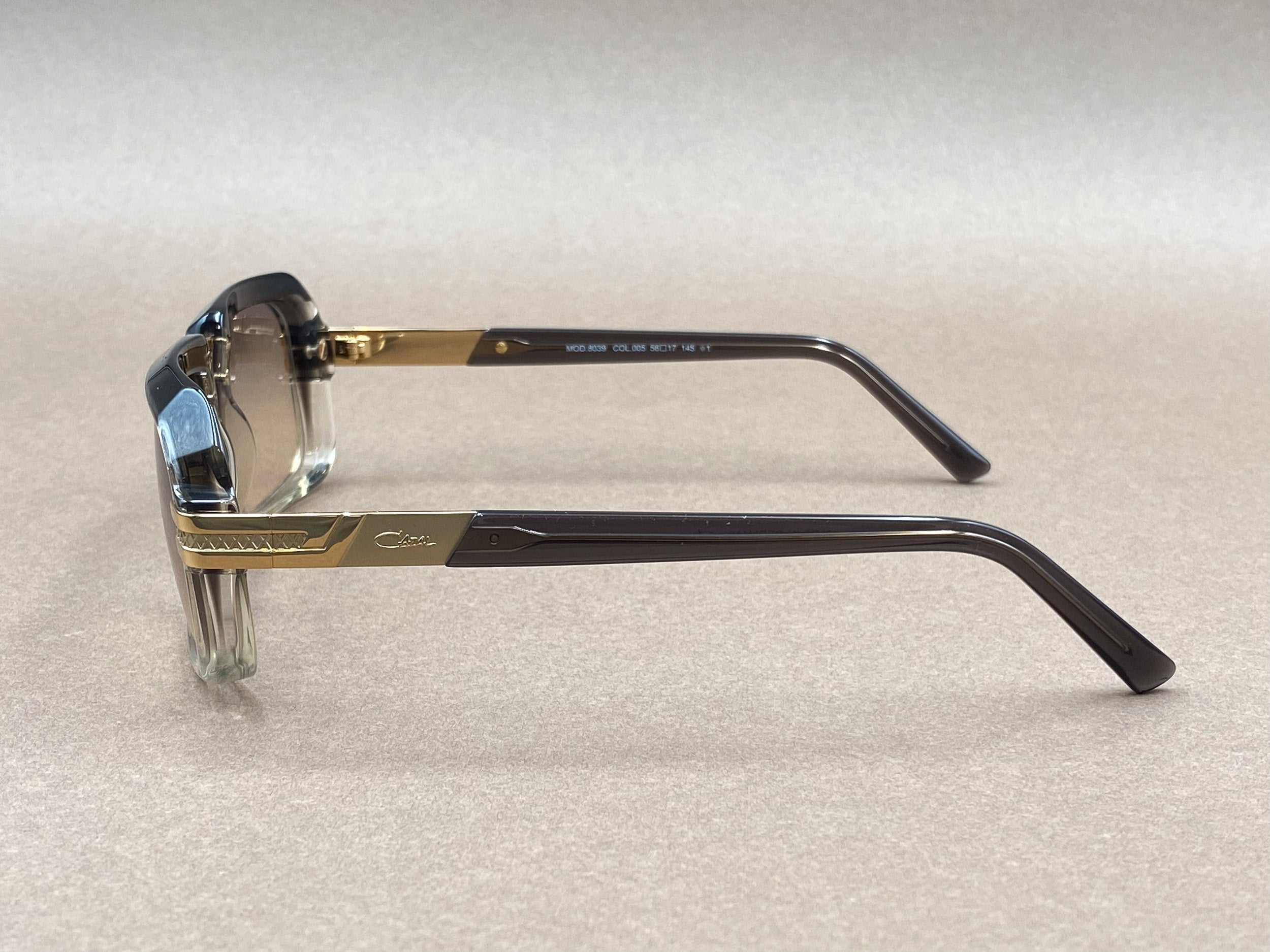 Cazal 8039 gold plated sunglasses - khaki and bicolor