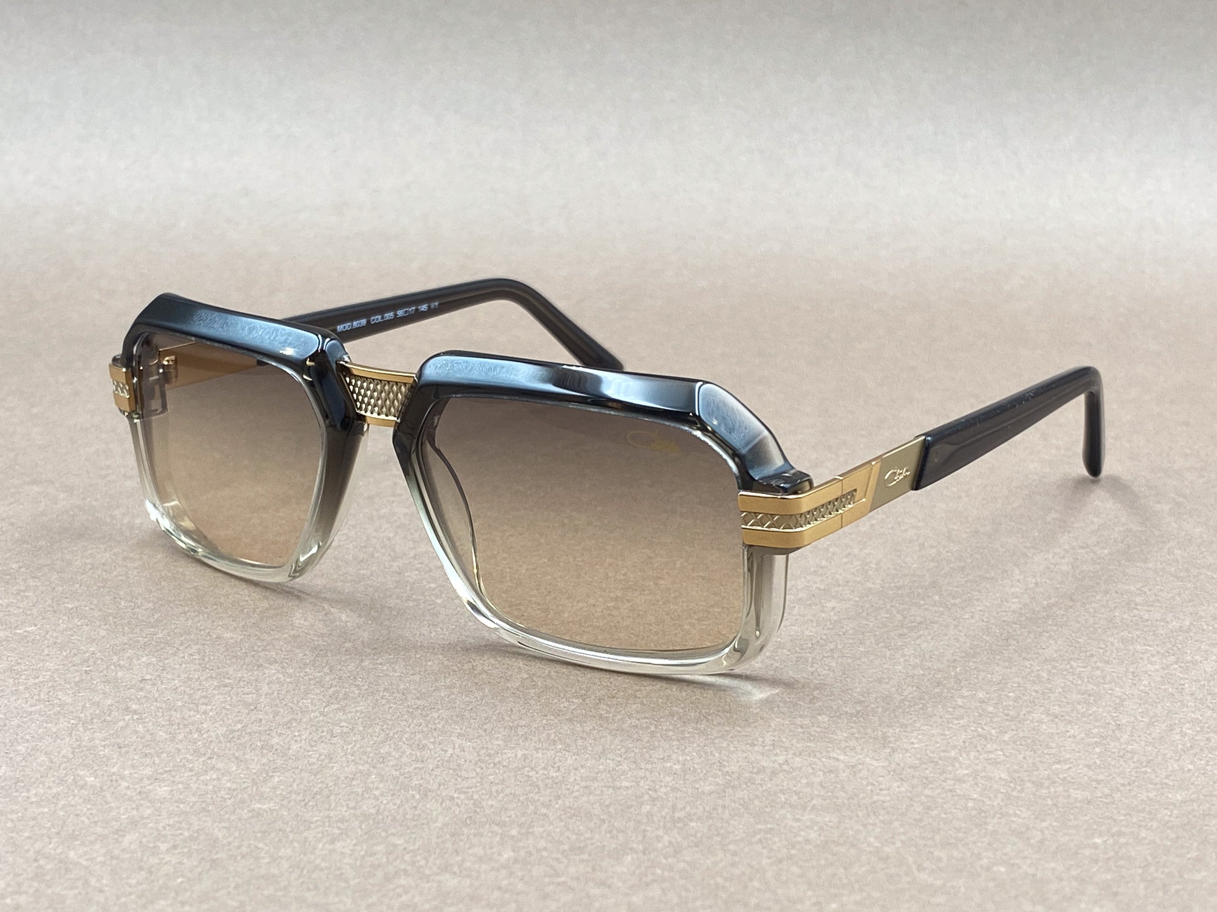 Cazal 8039 gold plated sunglasses - khaki and bicolor