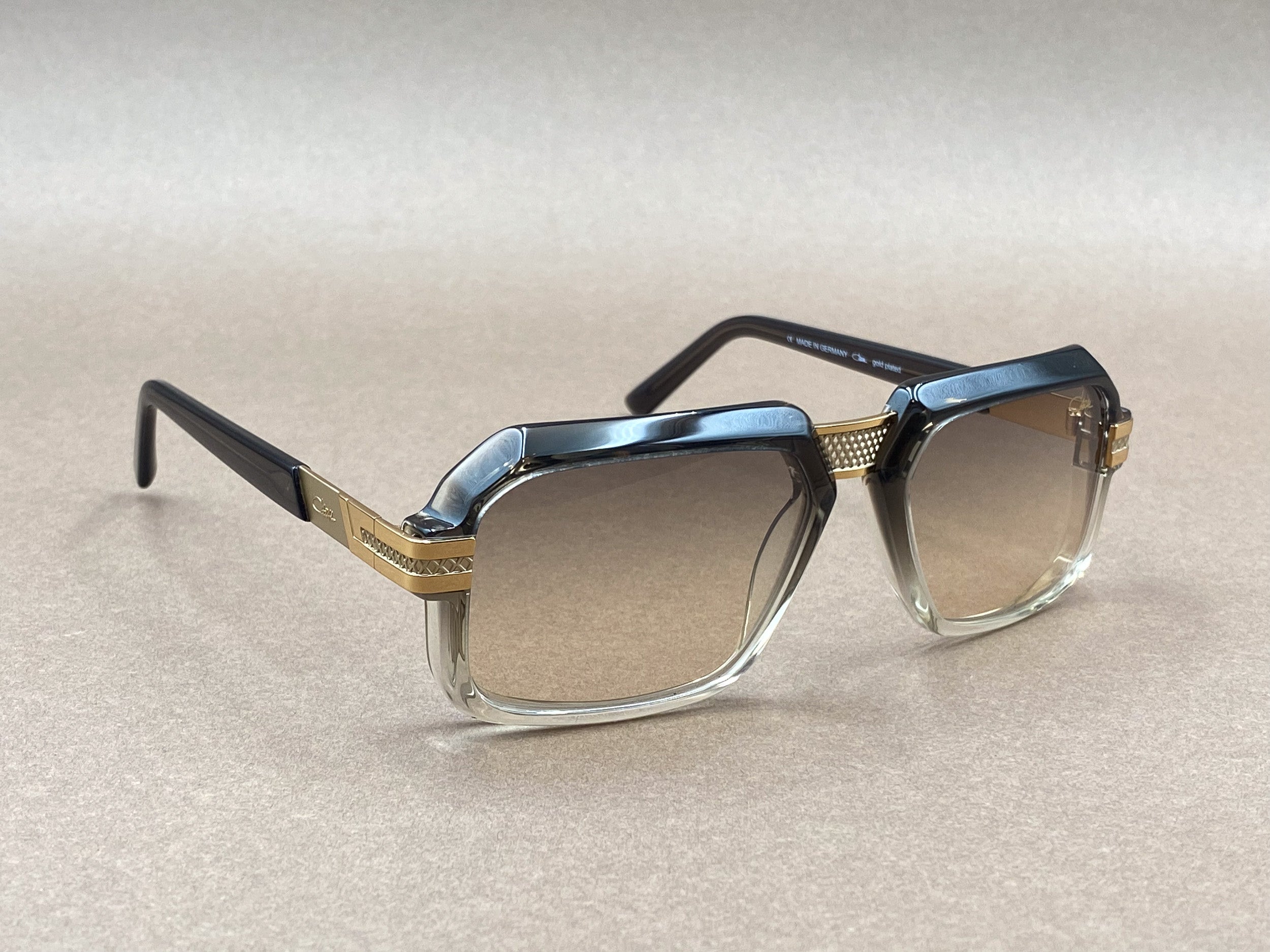 Cazal 8039 gold plated sunglasses - khaki and bicolor