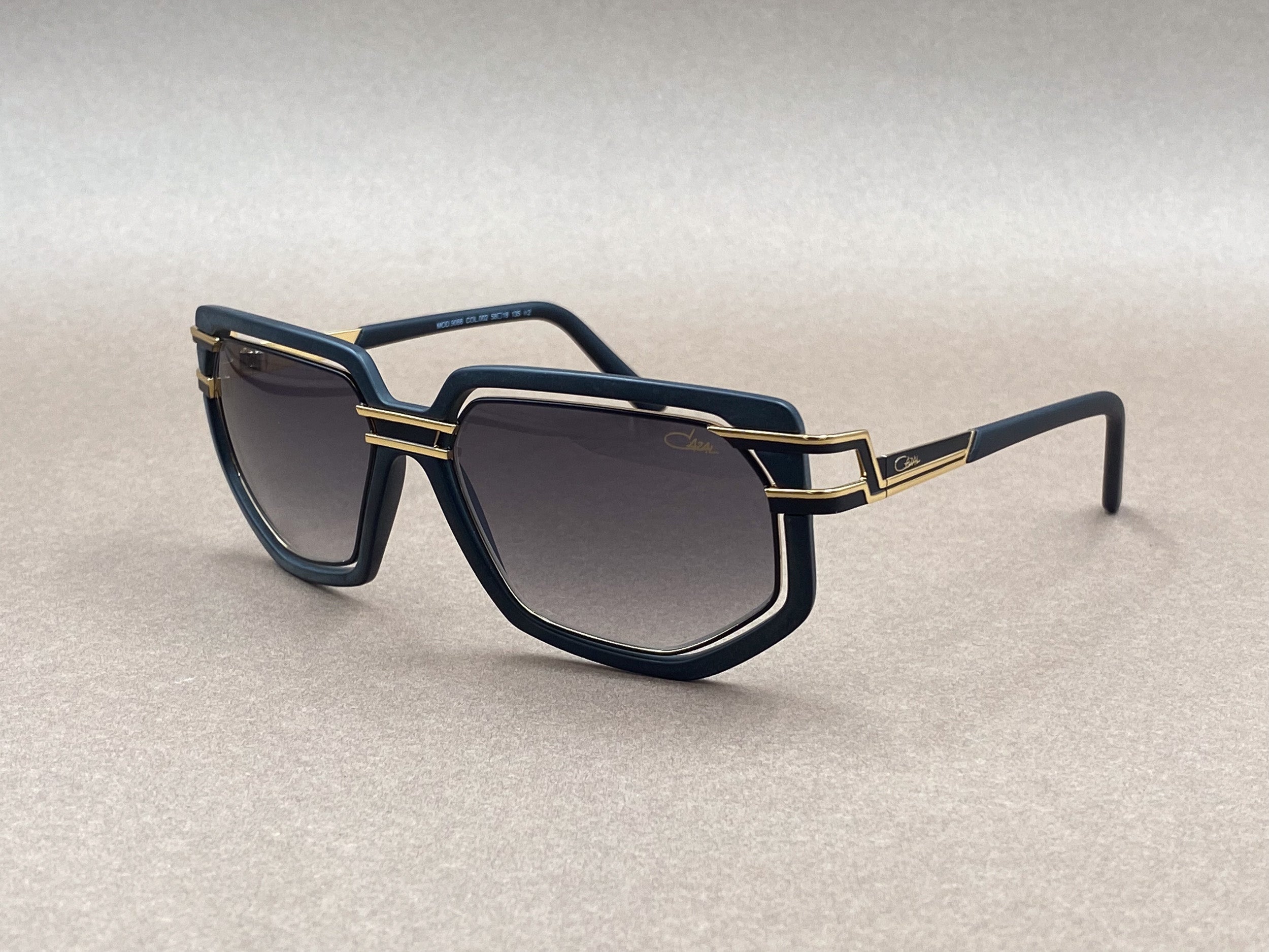 Cazal 9066 sunglasses - matte black and gold