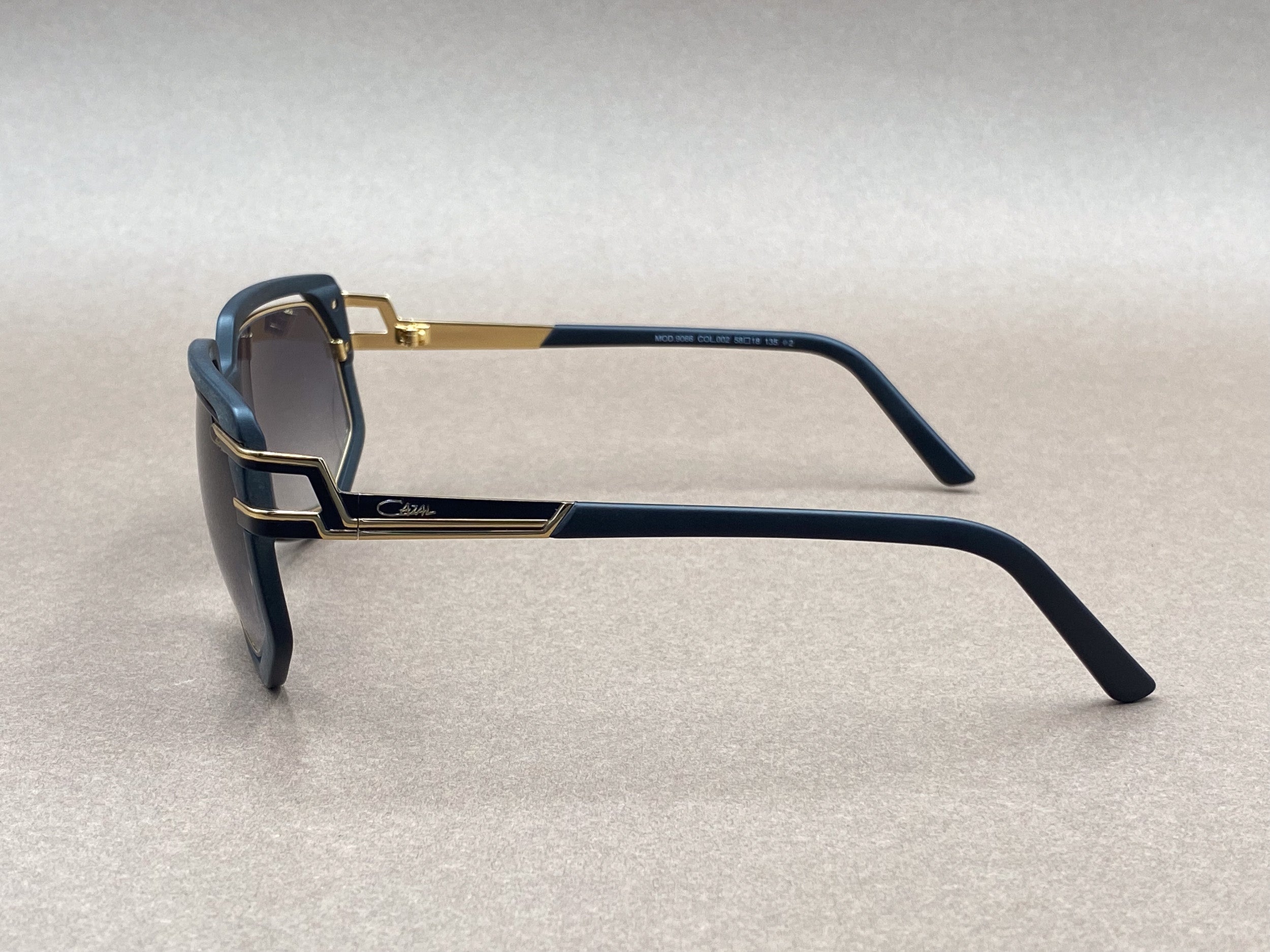 Cazal 9066 sunglasses - matte black and gold