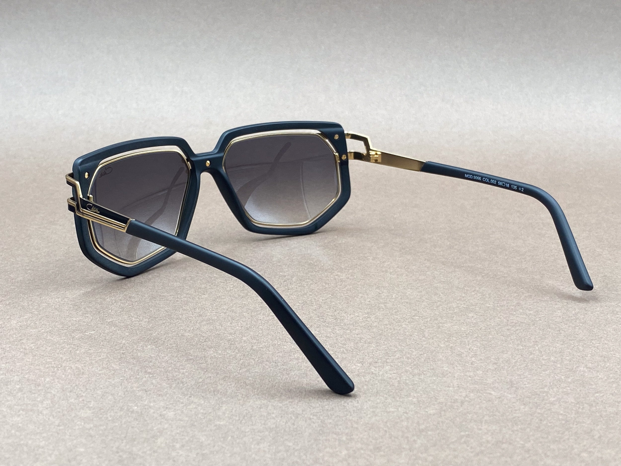 Cazal 9066 sunglasses - matte black and gold