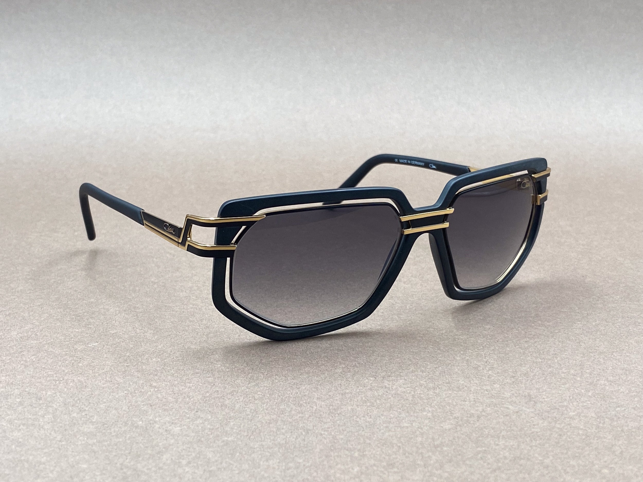 Cazal 9066 sunglasses - matte black and gold