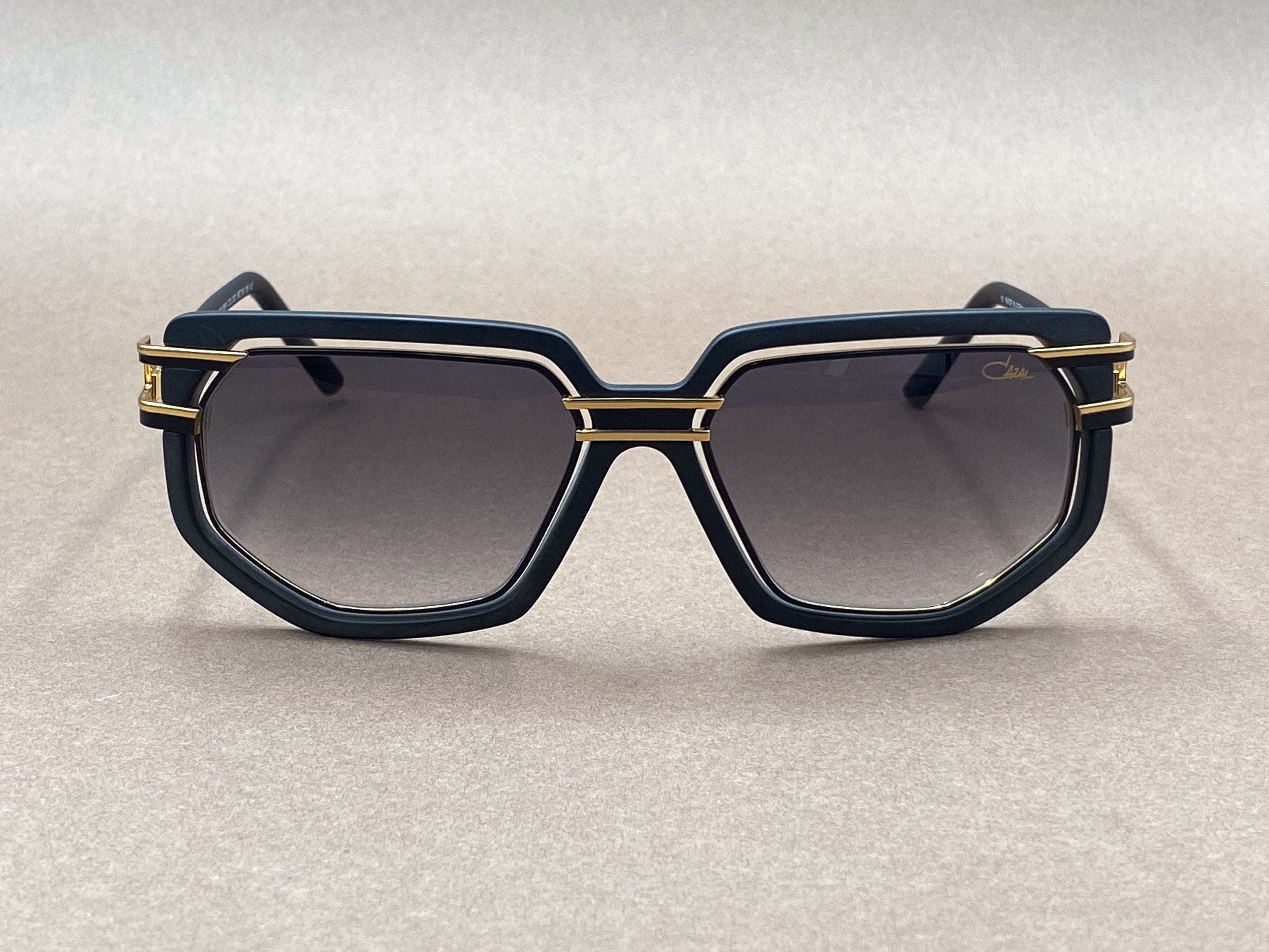 Cazal 9066 sunglasses - matte black and gold