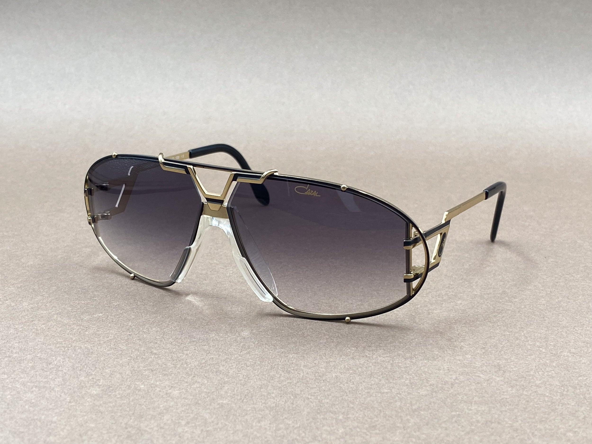 Cazal 907 sunglasses - black and gold